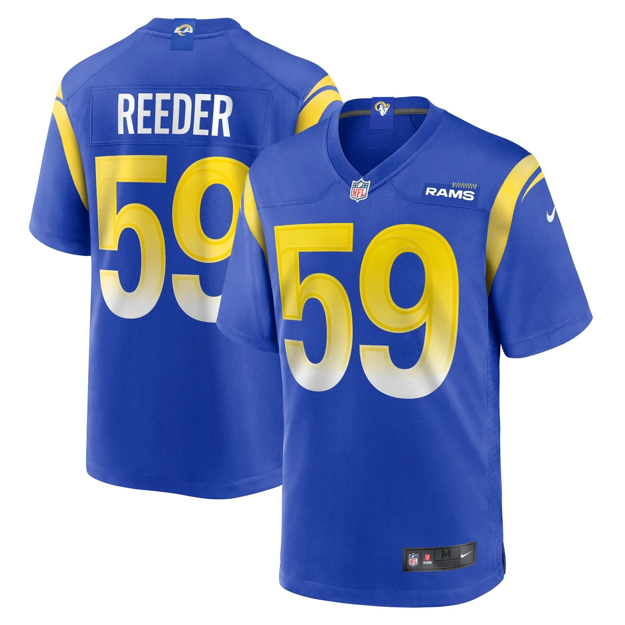 Troy Reeder Los Angeles Rams  Team Game Jersey -  Royal