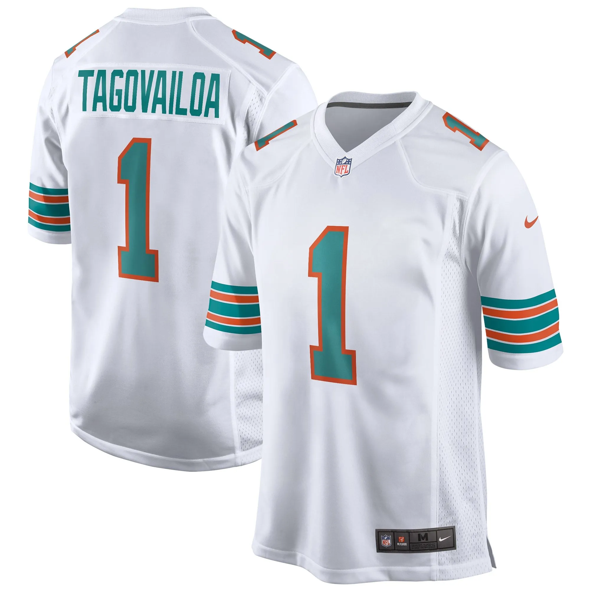 Tua Tagovailoa Miami Dolphins  2nd Alternate Game Jersey - White