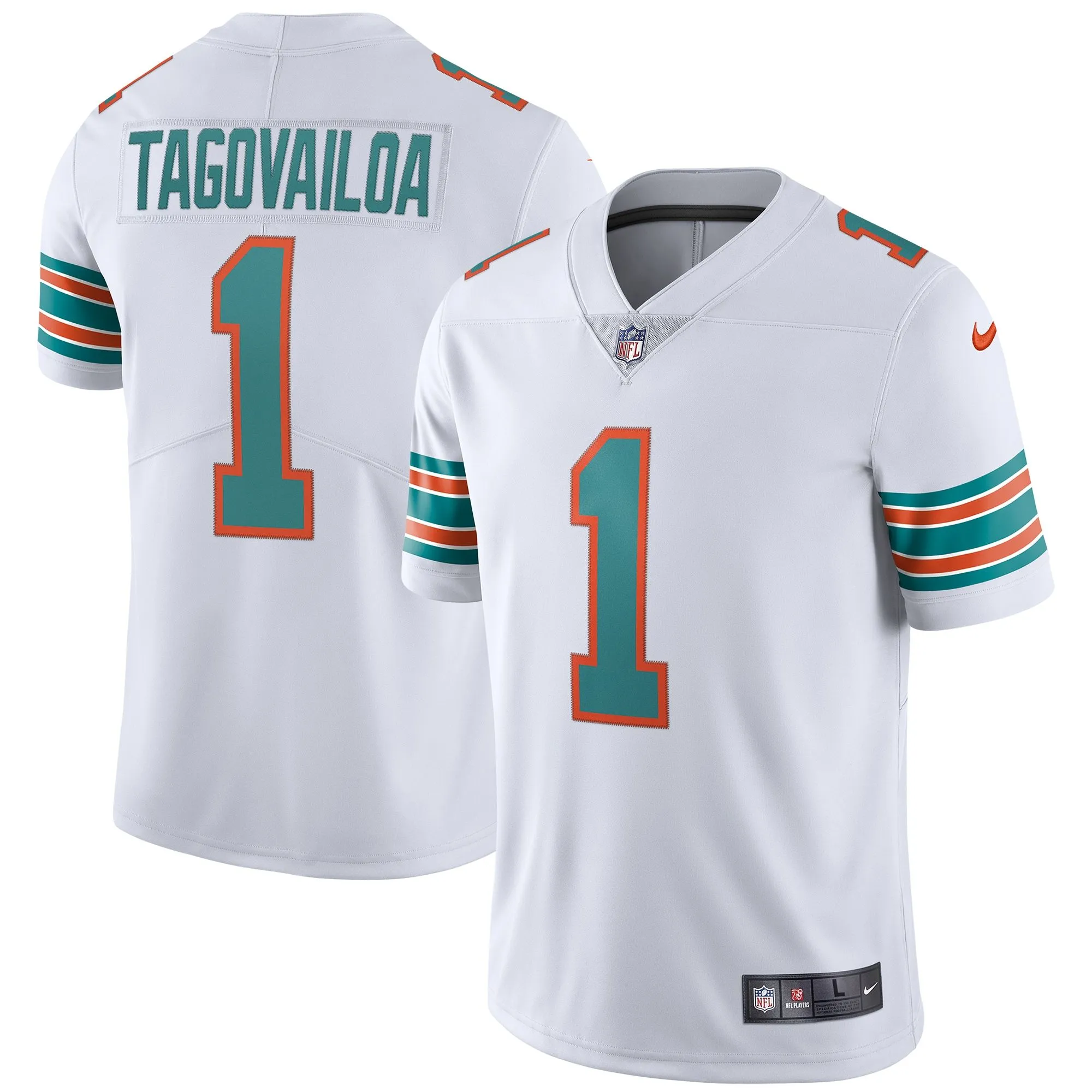 Tua Tagovailoa Miami Dolphins  2nd Alternate Vapor Limited Jersey - White