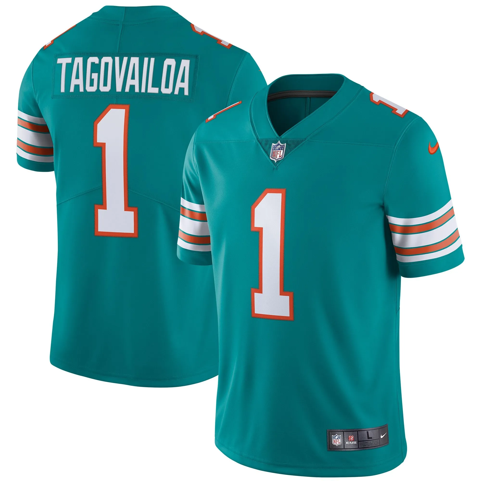 Tua Tagovailoa Miami Dolphins  Alternate Vapor Limited Jersey - Aqua