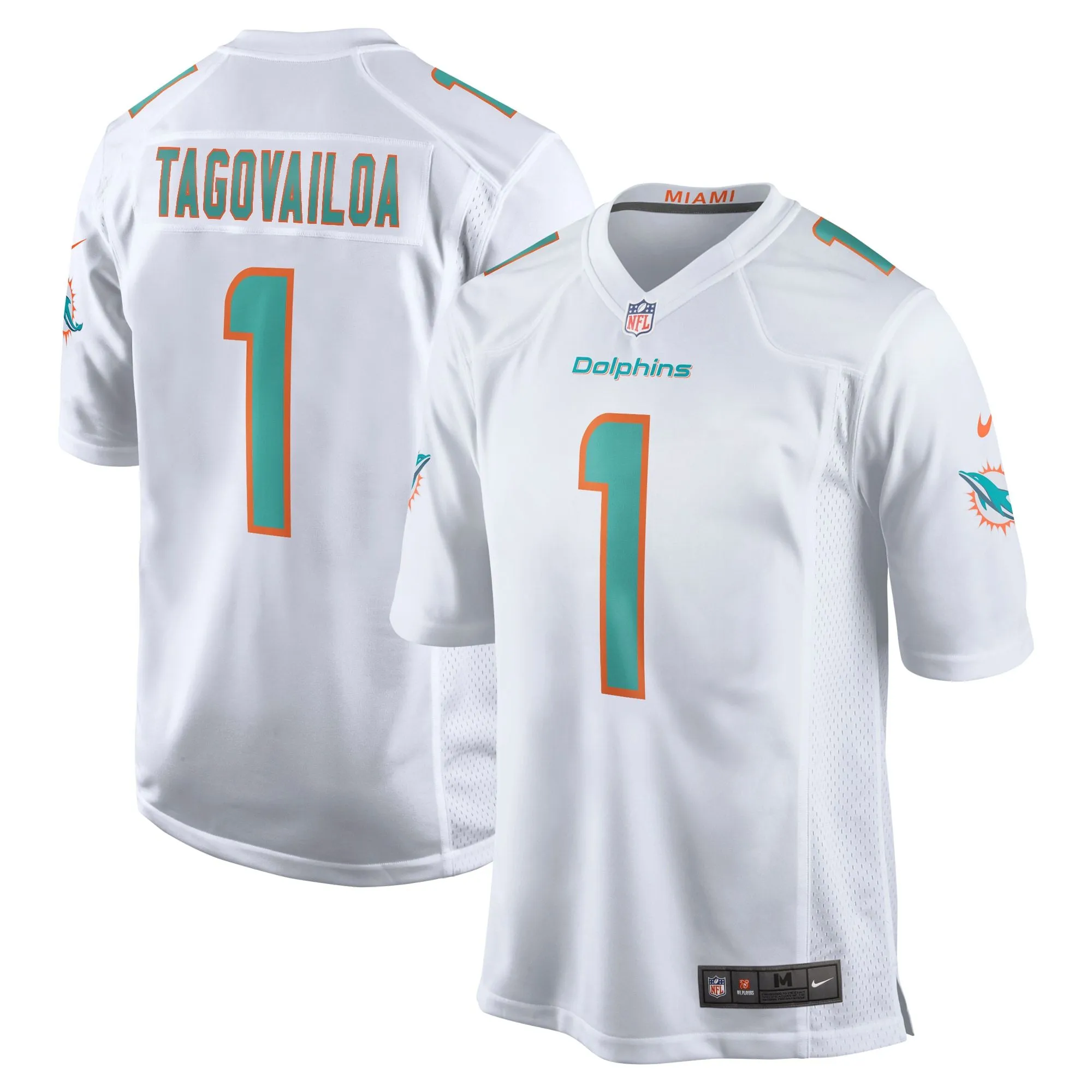 Tua Tagovailoa Miami Dolphins  Game Jersey - White