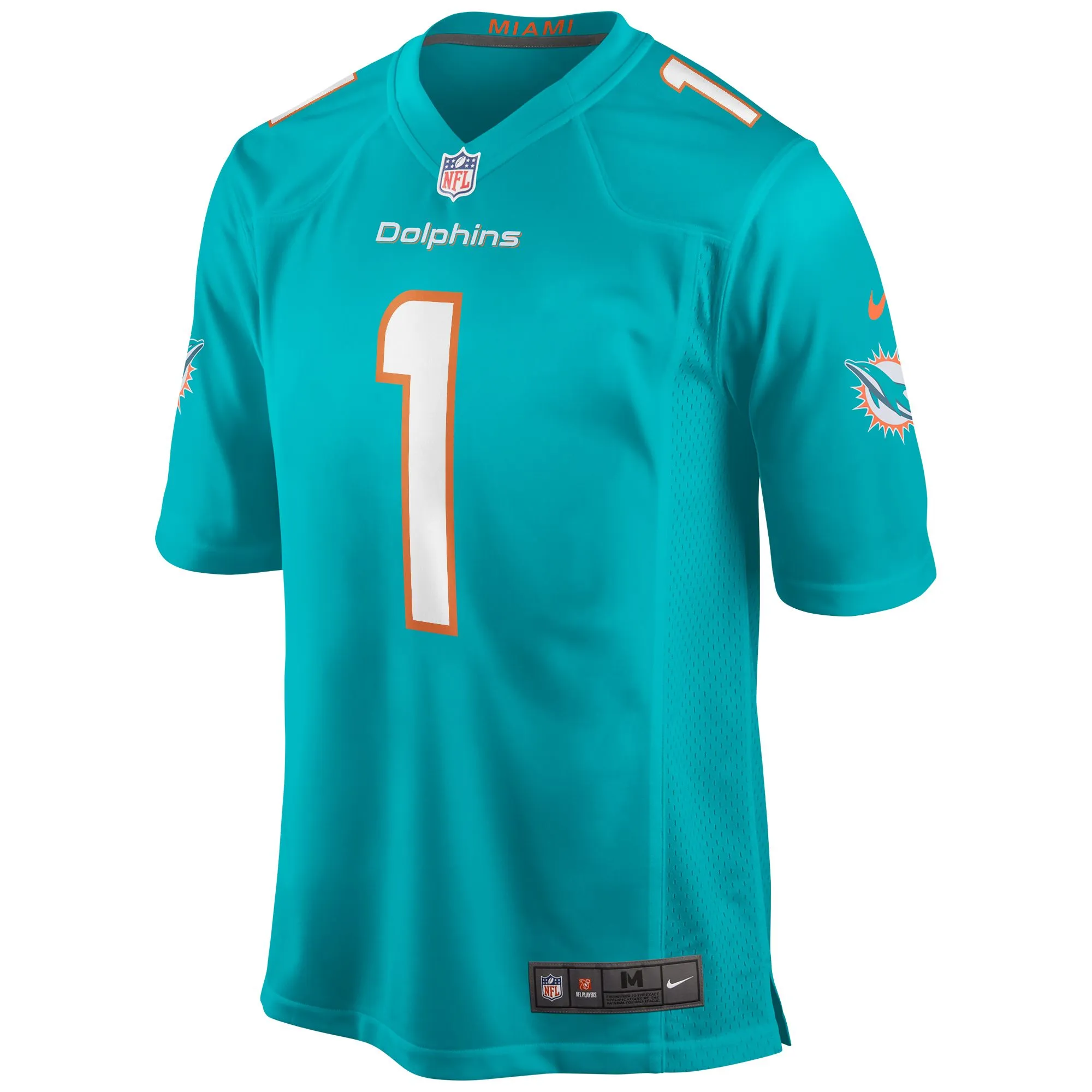 Tua Tagovailoa Miami Dolphins  Player Game Jersey - Aqua