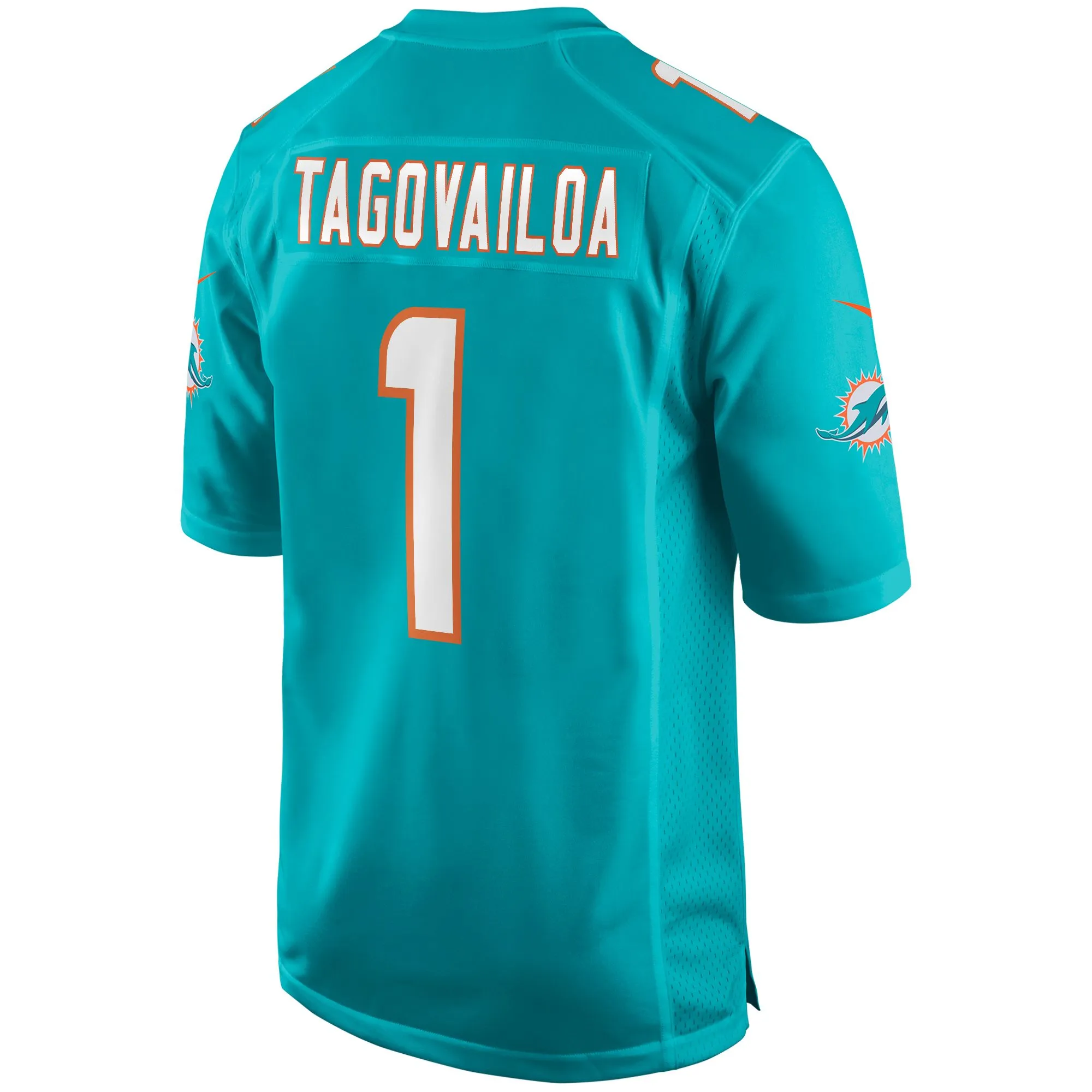 Tua Tagovailoa Miami Dolphins  Player Game Jersey - Aqua