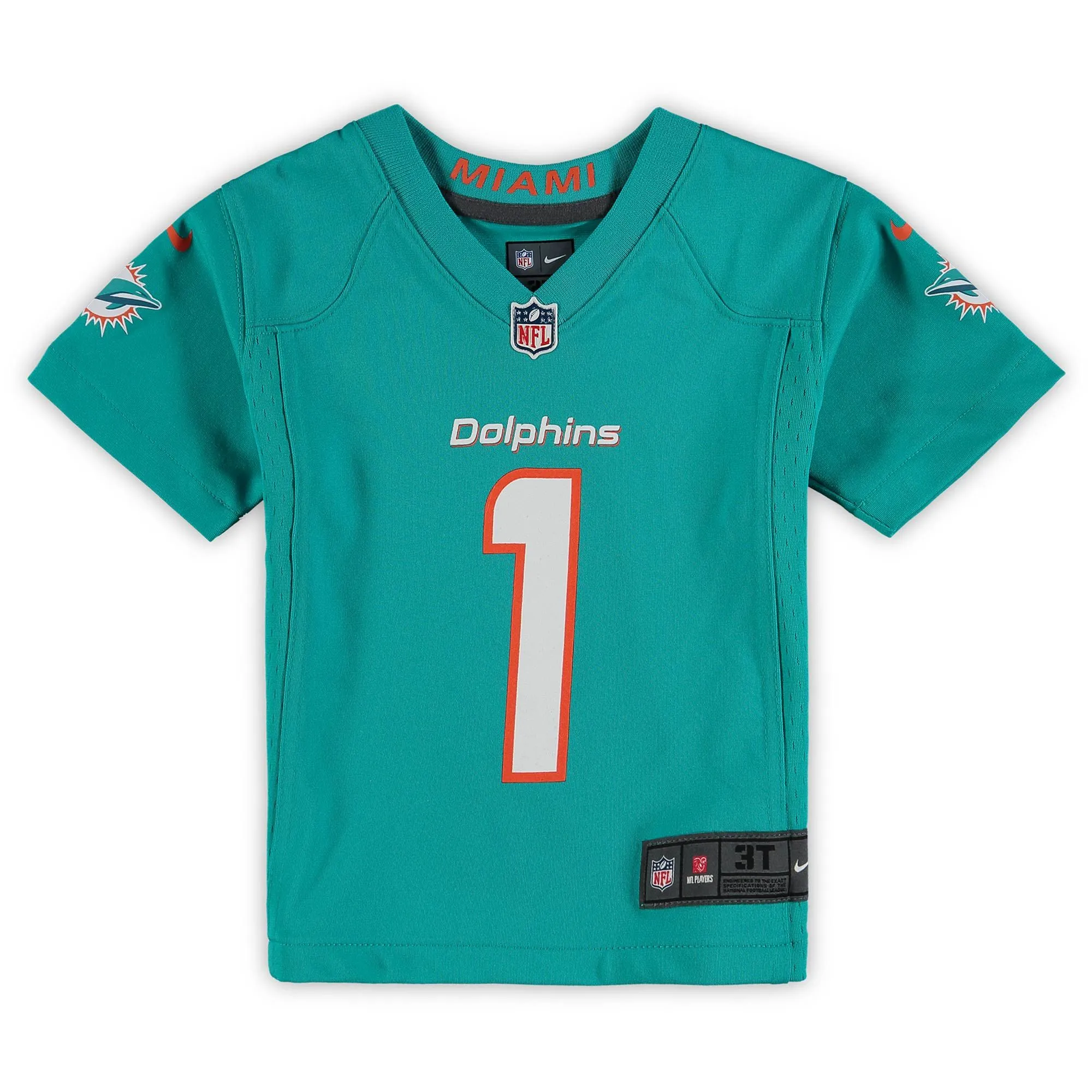 Tua Tagovailoa Miami Dolphins  Toddler Game Jersey - Aqua