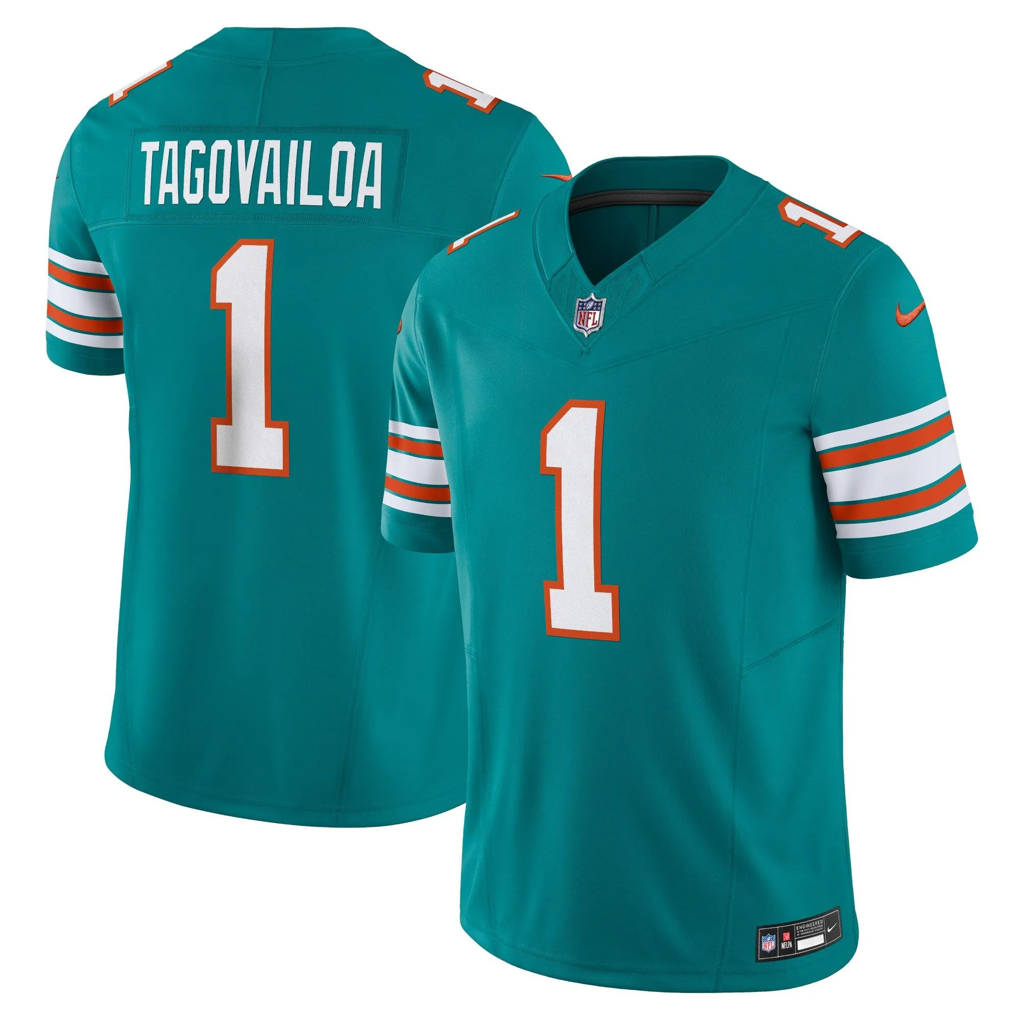 Tua Tagovailoa Miami Dolphins  Vapor F.U.S.E. Limited Jersey - Aqua