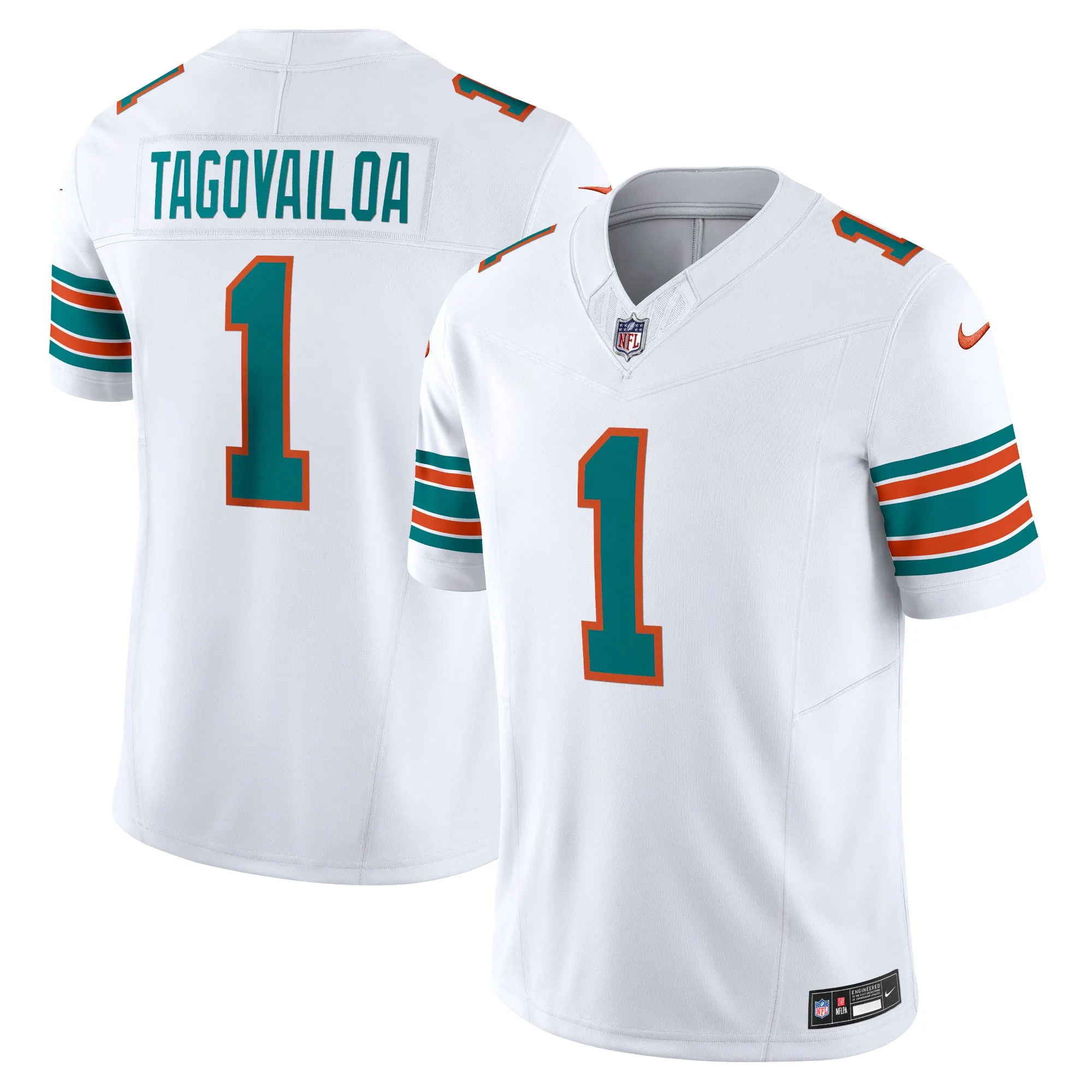 Tua Tagovailoa Miami Dolphins  Vapor F.U.S.E. Limited Jersey - White