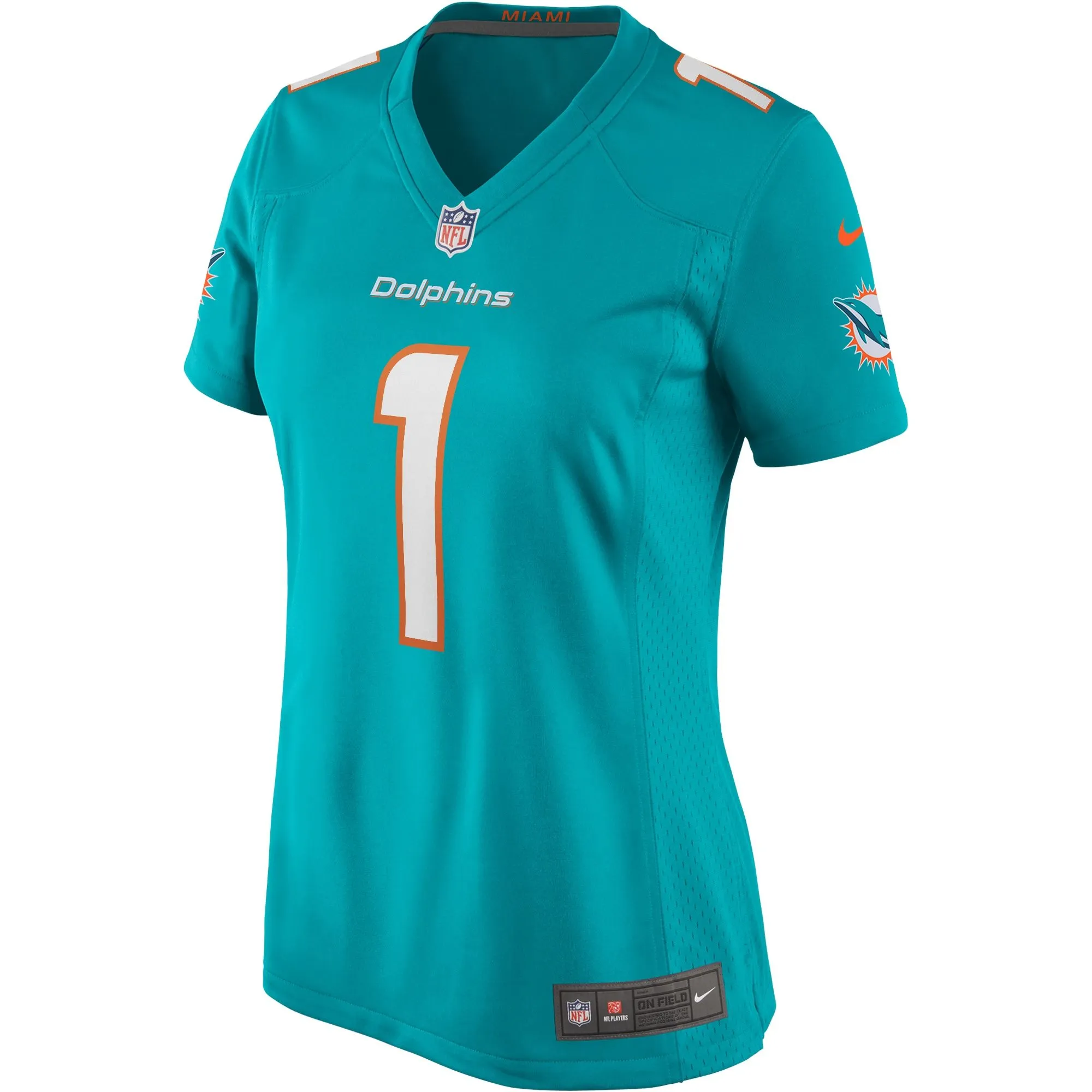 Tua Tagovailoa Miami Dolphins  Women's Game Jersey - Aqua