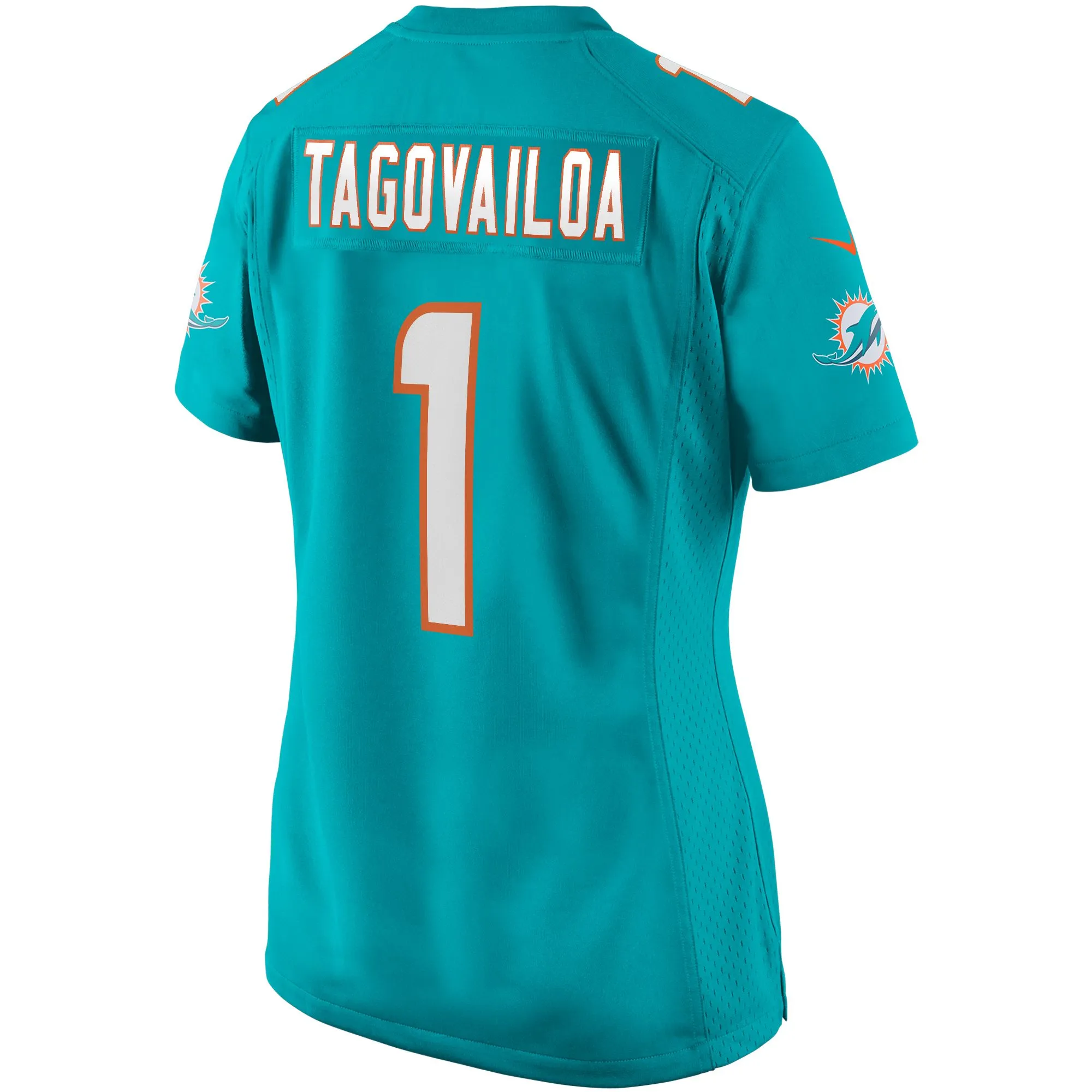 Tua Tagovailoa Miami Dolphins  Women's Game Jersey - Aqua