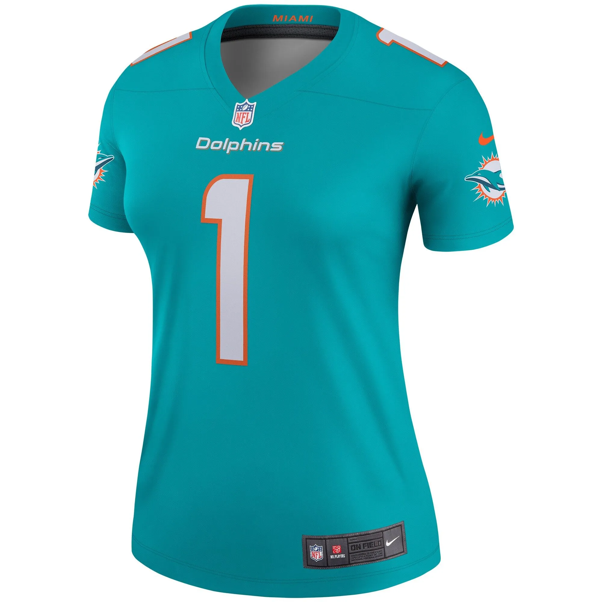 Tua Tagovailoa Miami Dolphins  Women's Legend Jersey - Aqua