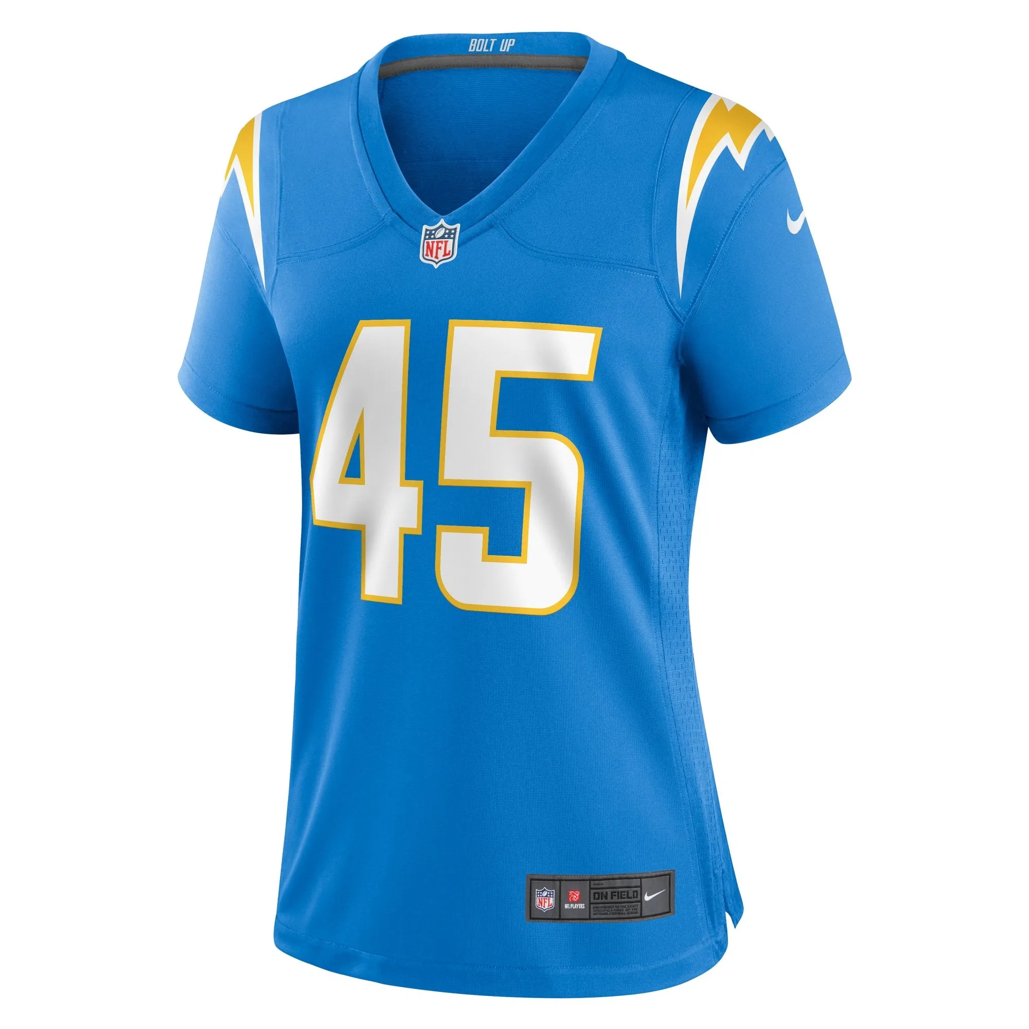 Tuli Tuipulotu Los Angeles Chargers  Women's Team Game Jersey - Powder Blue