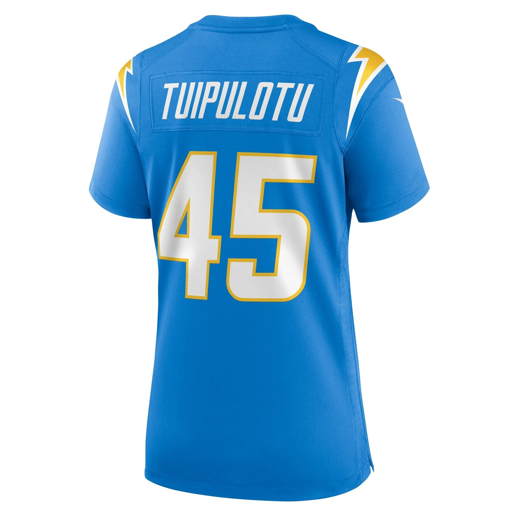 Tuli Tuipulotu Los Angeles Chargers  Women's Team Game Jersey - Powder Blue