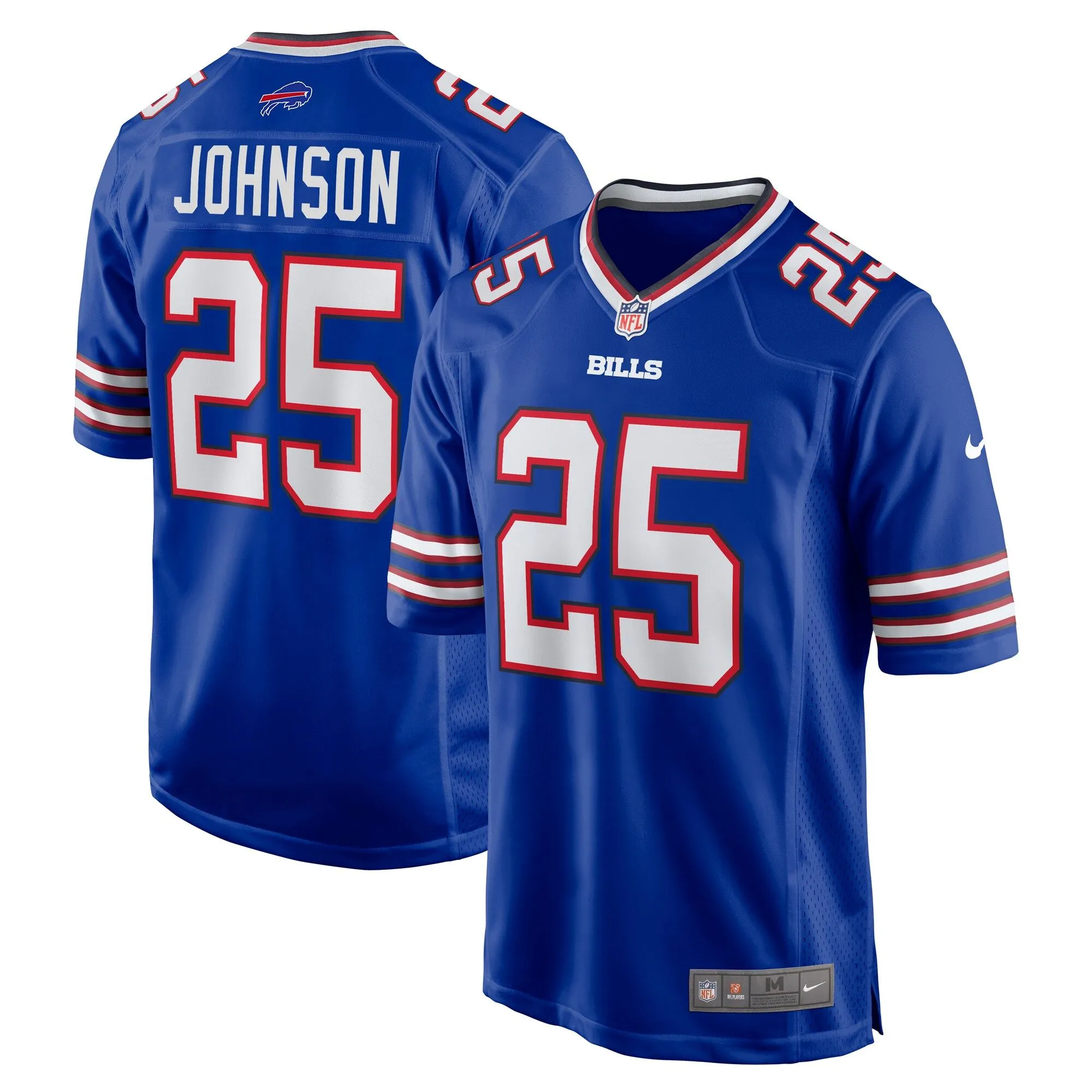 Ty Johnson Buffalo Bills  Team Game Jersey - Royal