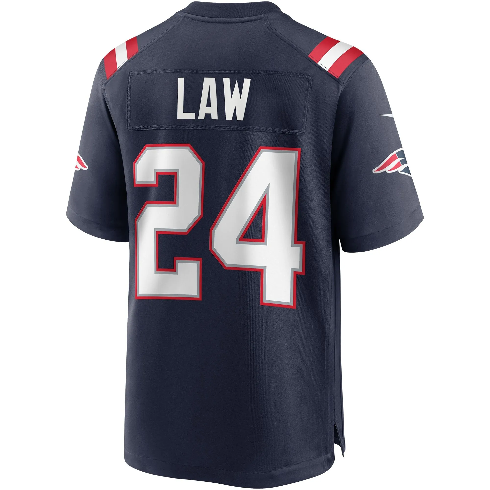 Ty Law New England Patriots  Game Retired Player Jersey - Navy