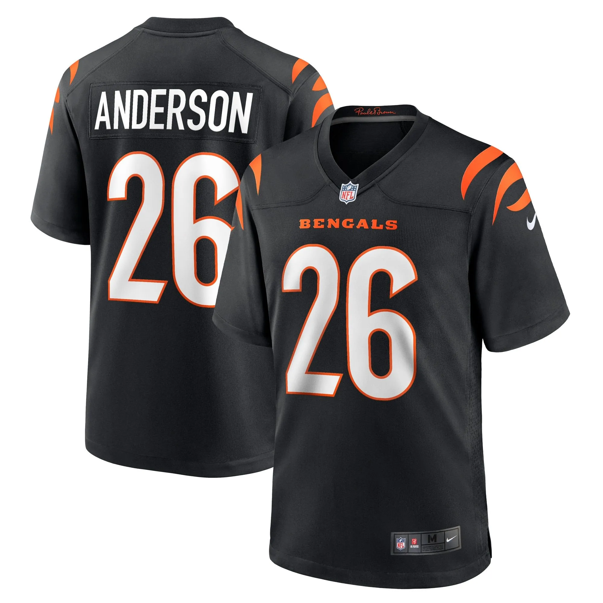 Tycen Anderson Cincinnati Bengals  Game Player Jersey - Black