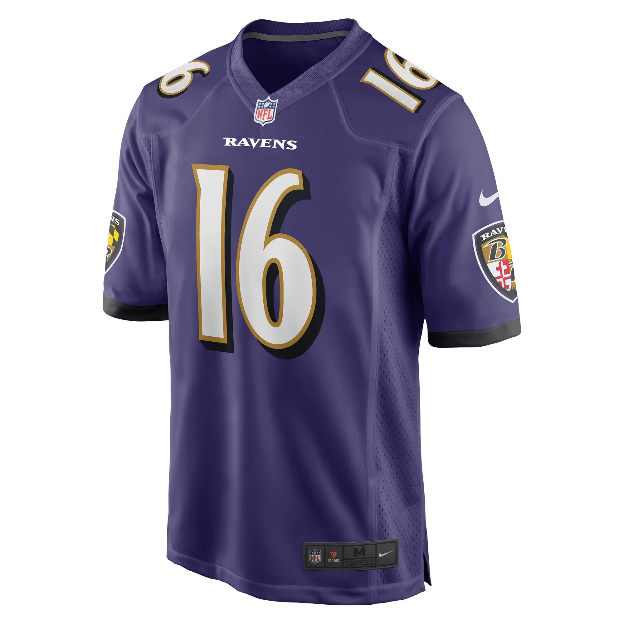 Tylan Wallace Baltimore Ravens  Game Jersey - Purple