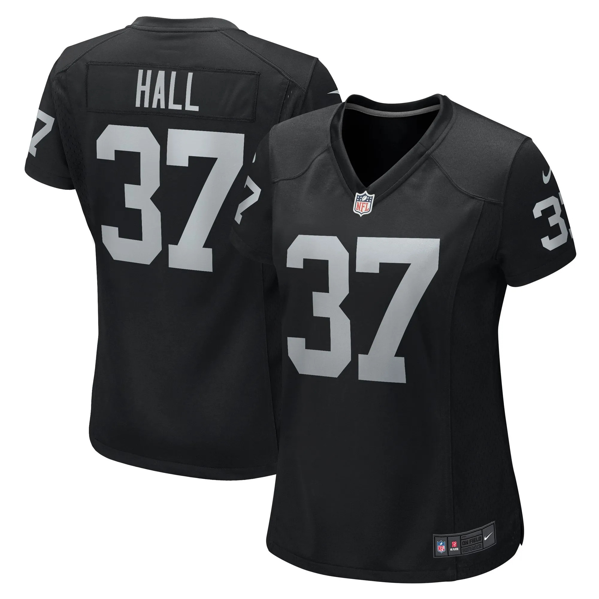 Tyler Hall Las Vegas Raiders  Women's Team Game Jersey -  Black