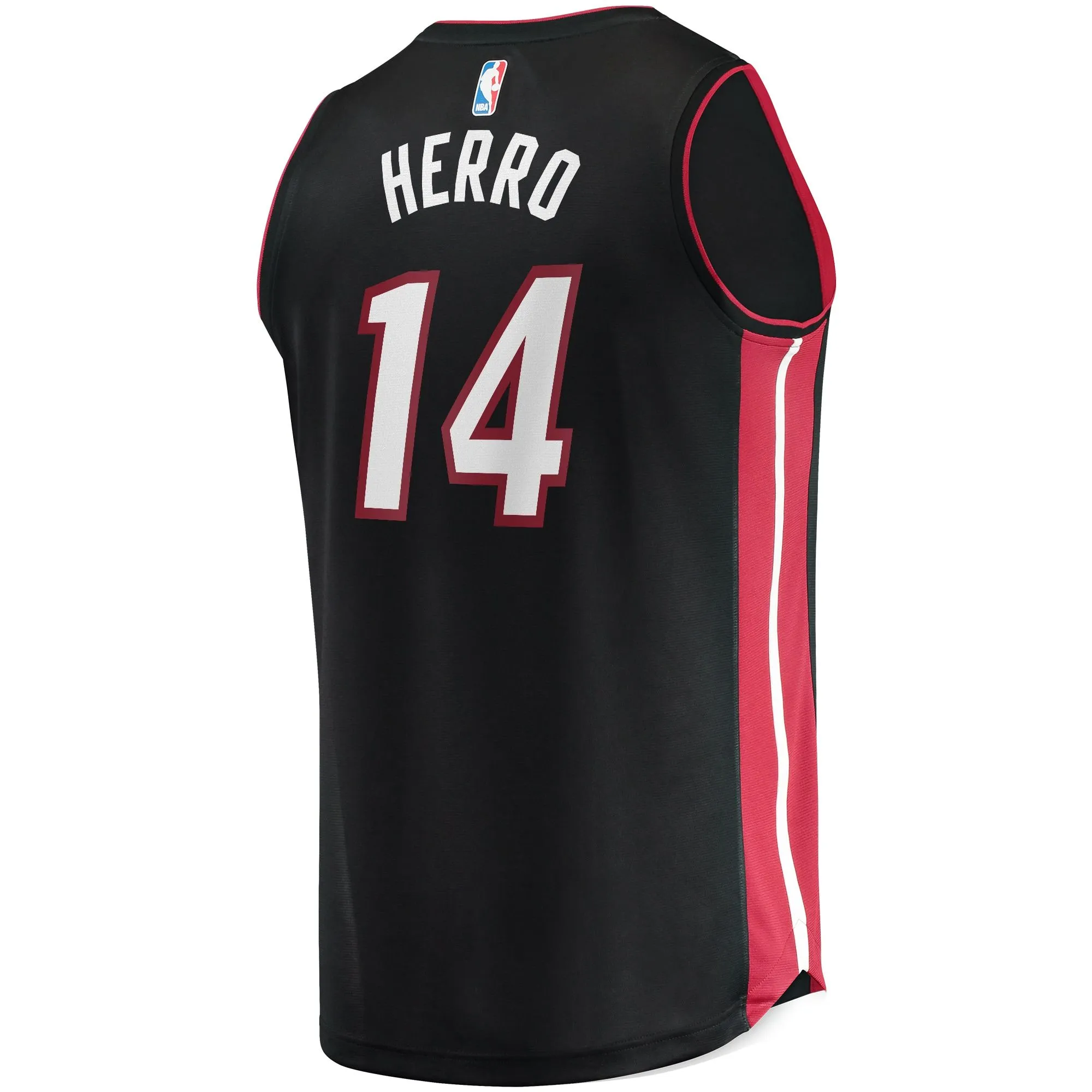 Tyler Herro Miami Heat Fanatics Branded Fast Break Replica Jersey Black - Icon Edition