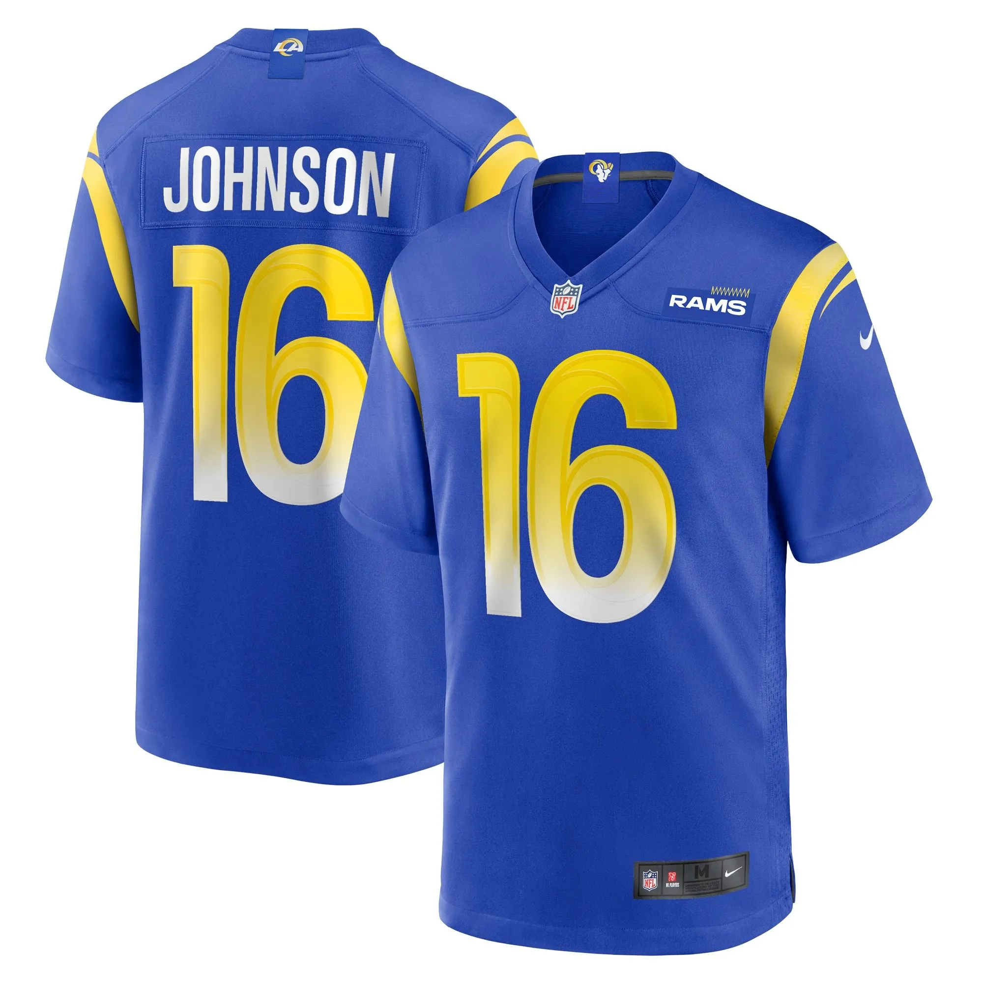 Tyler Johnson Los Angeles Rams  Team Game Jersey -  Royal