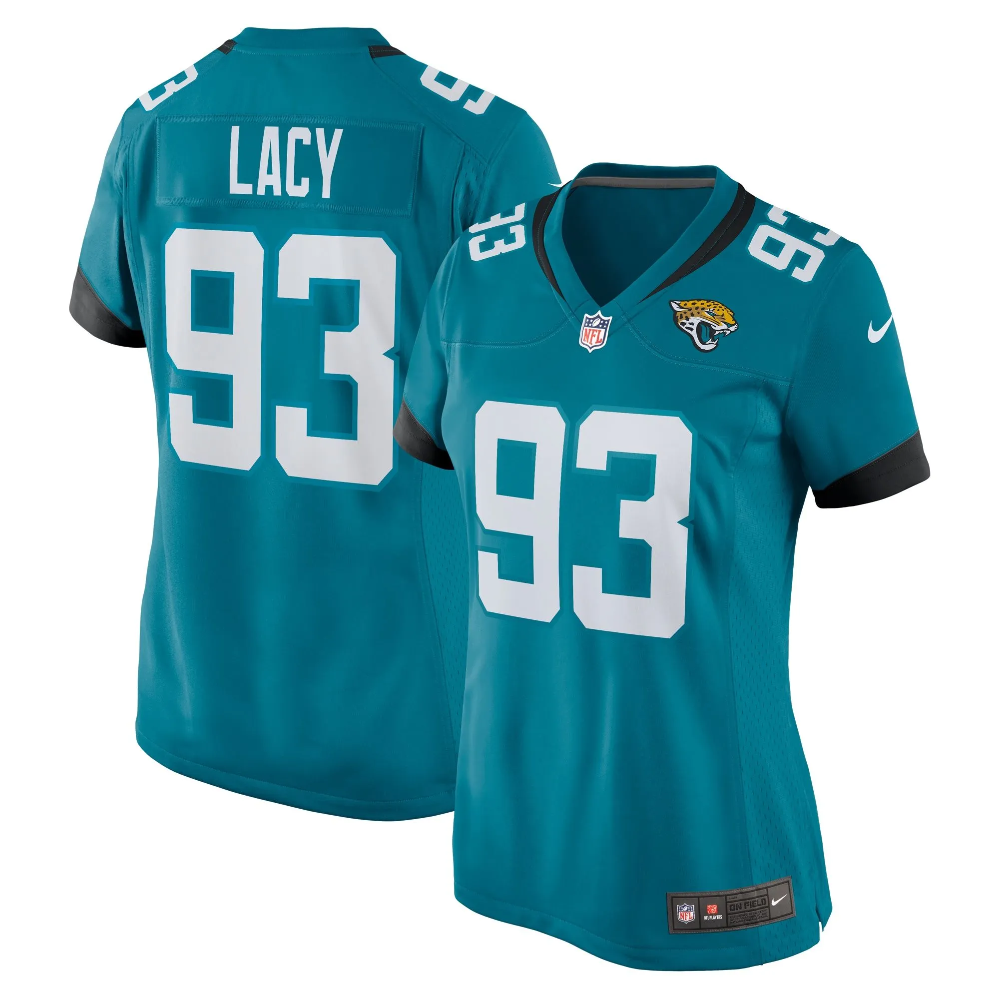 Tyler Lacy Jacksonville Jaguars  Women's Team Game Jersey -  Teal