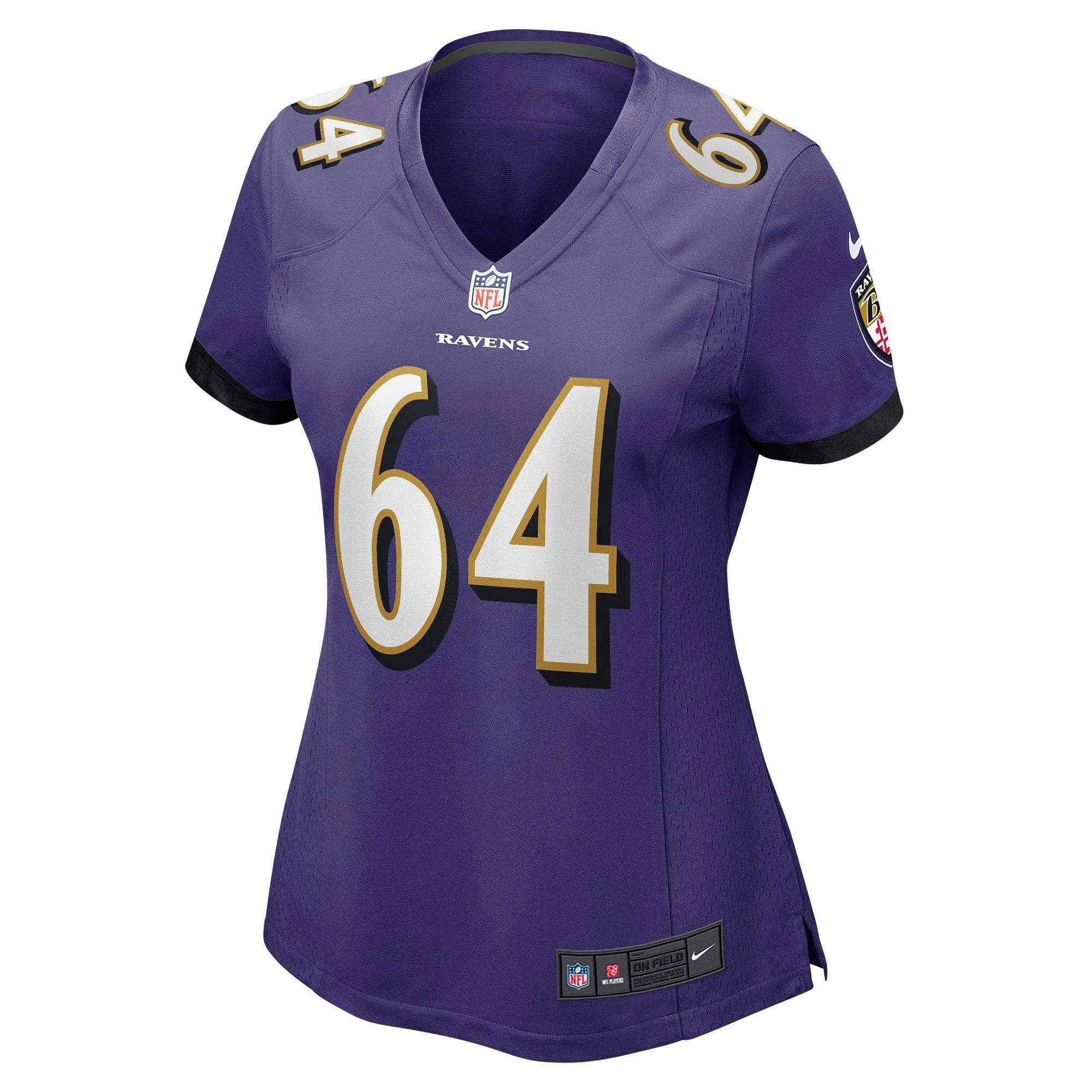 Tyler Linderbaum Baltimore Ravens  Women's Player Game Jersey - Purple