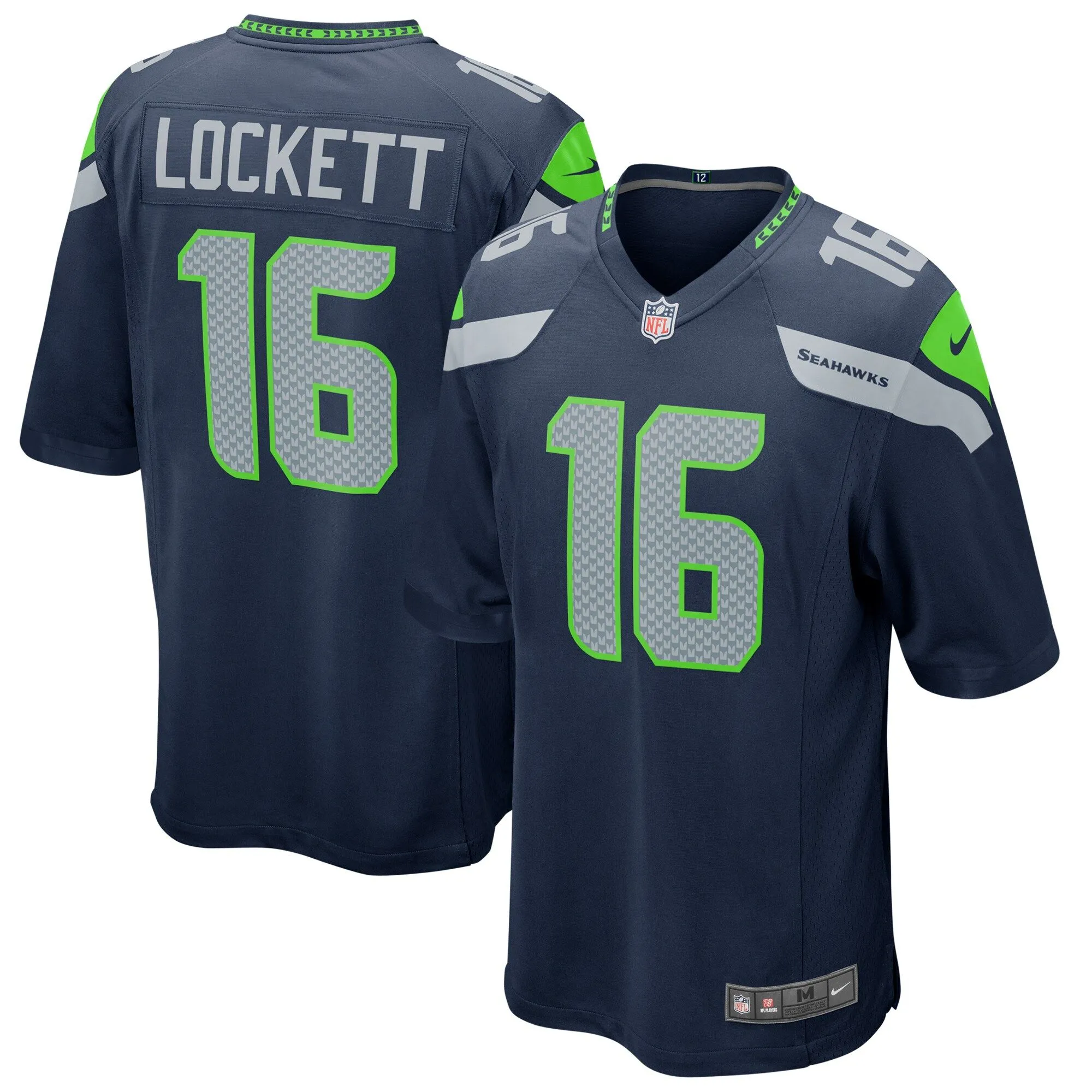 Tyler Lockett Seattle Seahawks  Game Jersey - College Navy