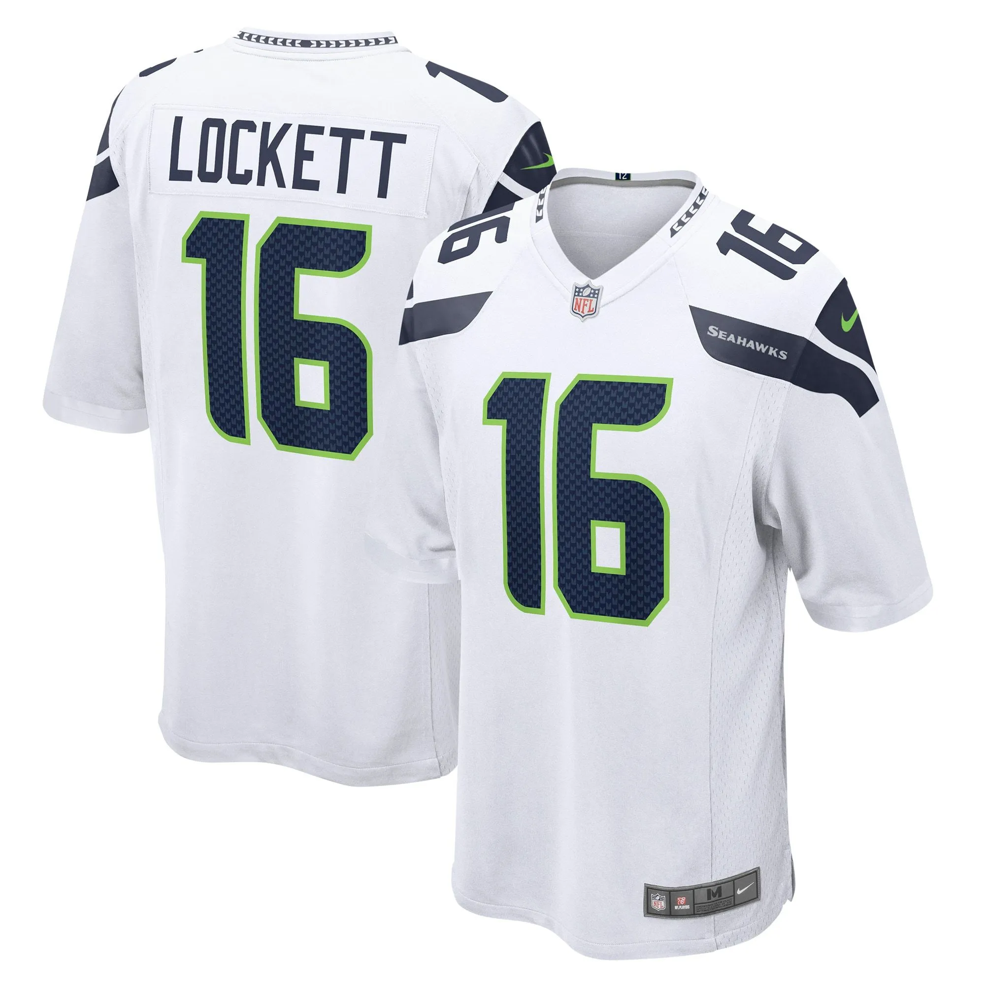 Tyler Lockett Seattle Seahawks  Game Jersey - White