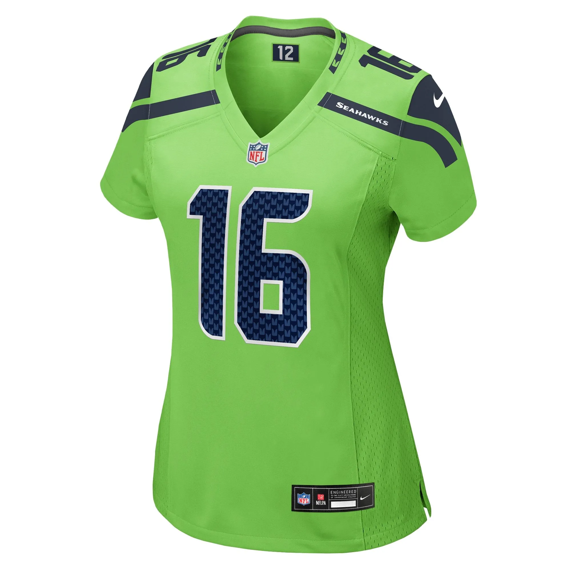 Tyler Lockett Seattle Seahawks  Women's  Game Jersey - Neon Green