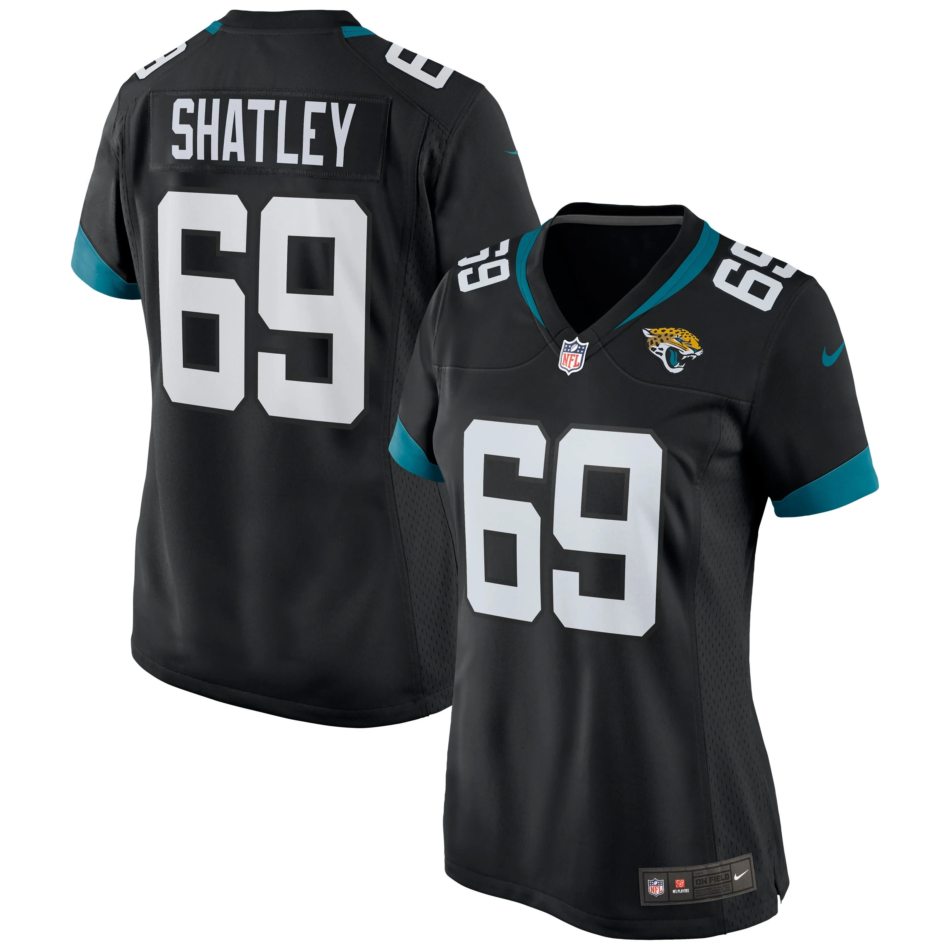 Tyler Shatley Jacksonville Jaguars  Women's Game Jersey - Black