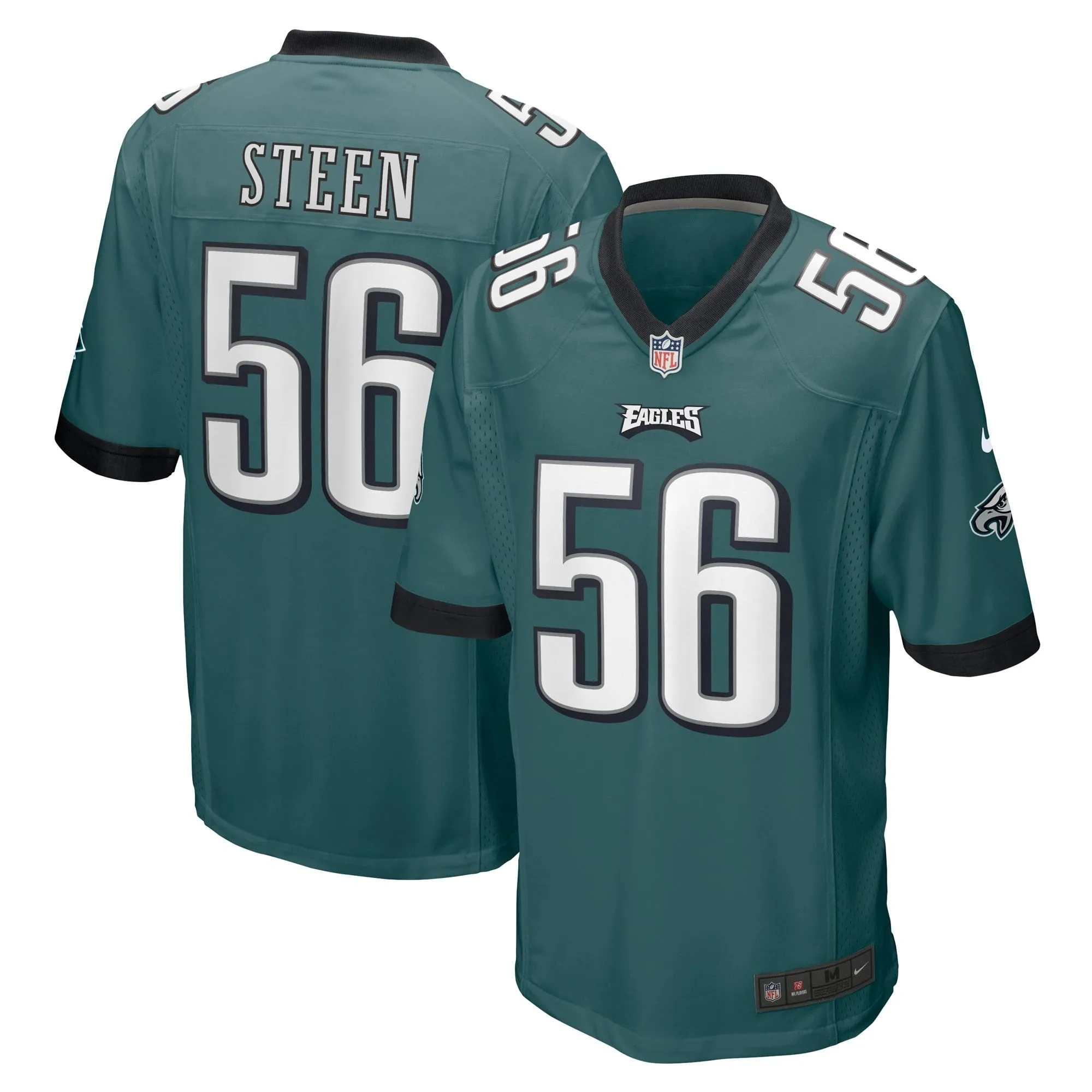 Tyler Steen Philadelphia Eagles  Team Game Jersey - Midnight Green