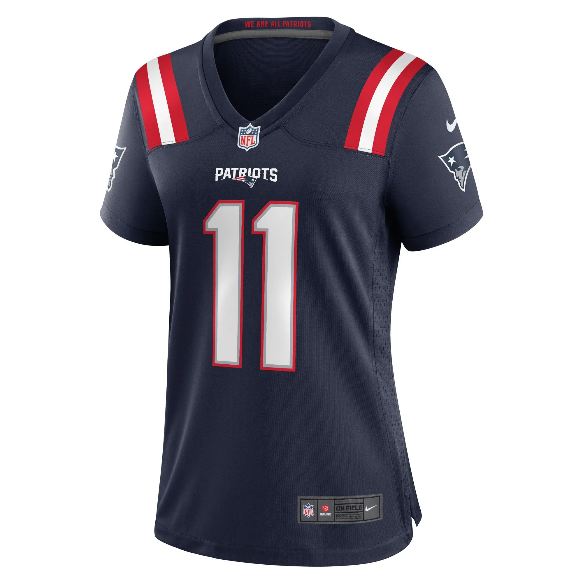 Tyquan Thornton New England Patriots  Women's Game Player Jersey - Navy