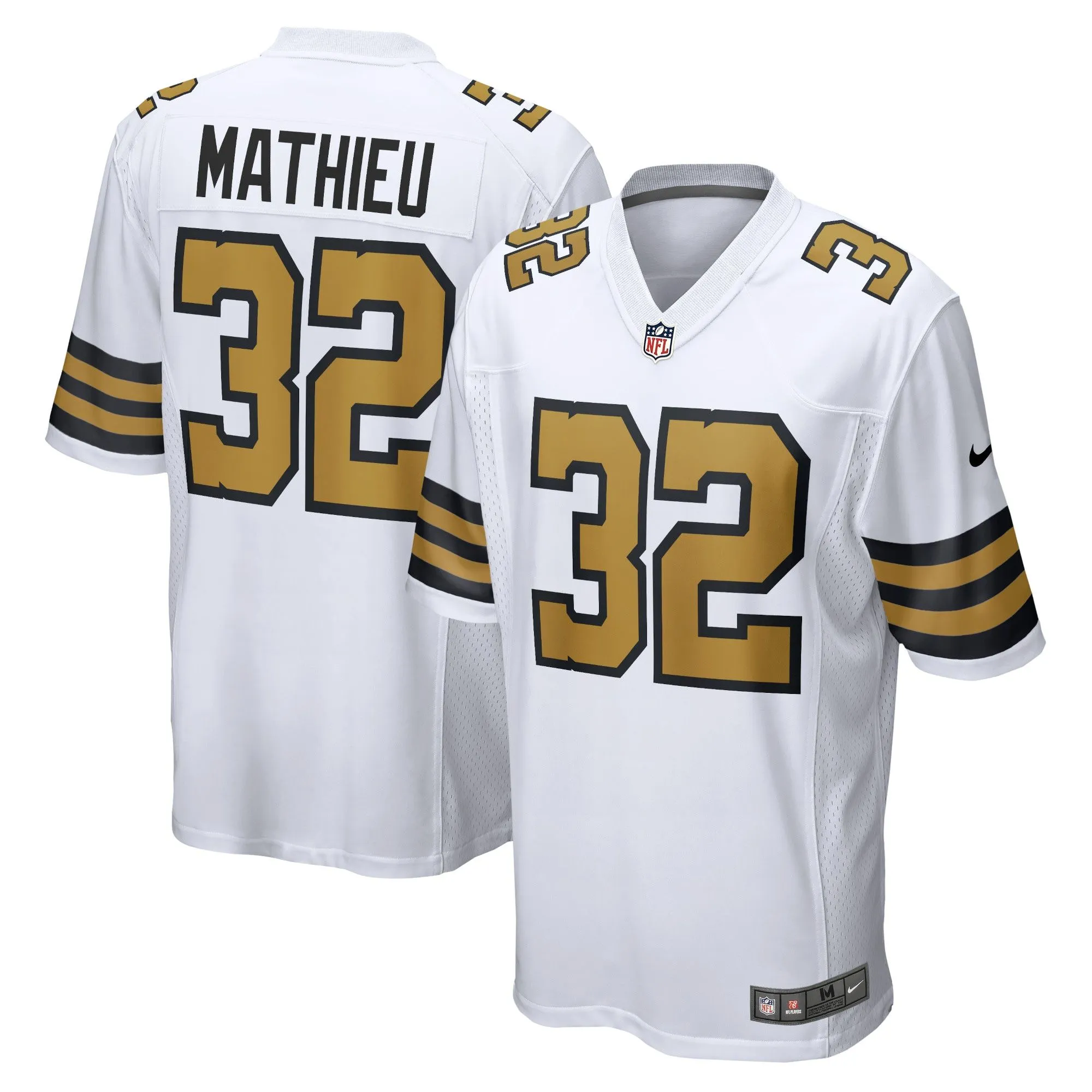 Tyrann Mathieu New Orleans Saints  Player Game Jersey - White