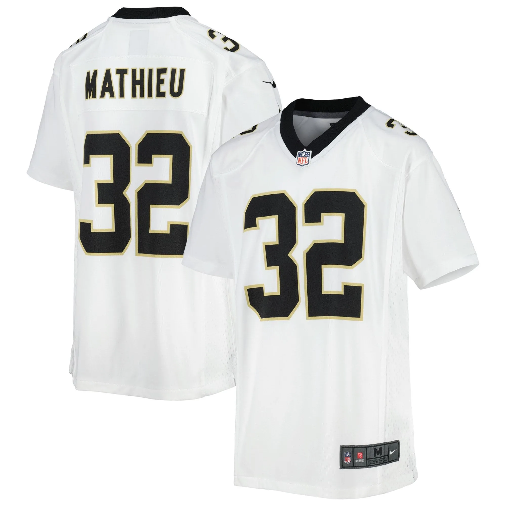 Tyrann Mathieu New Orleans Saints  Youth Game Jersey - White