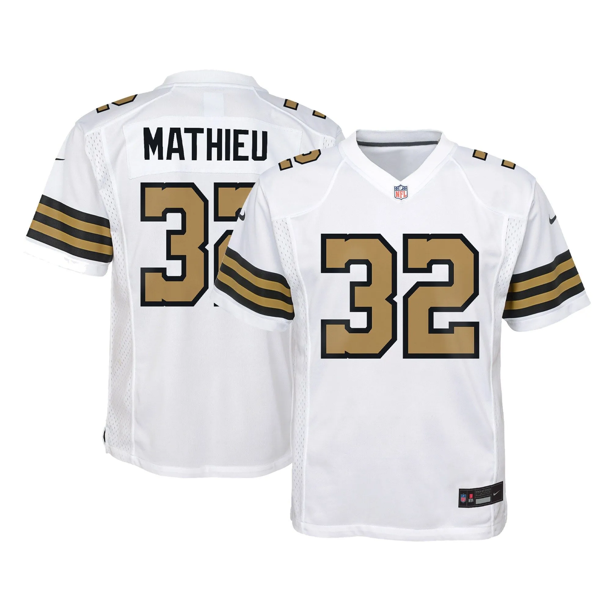 Tyrann Mathieu New Orleans Saints  Youth Game Jersey - White