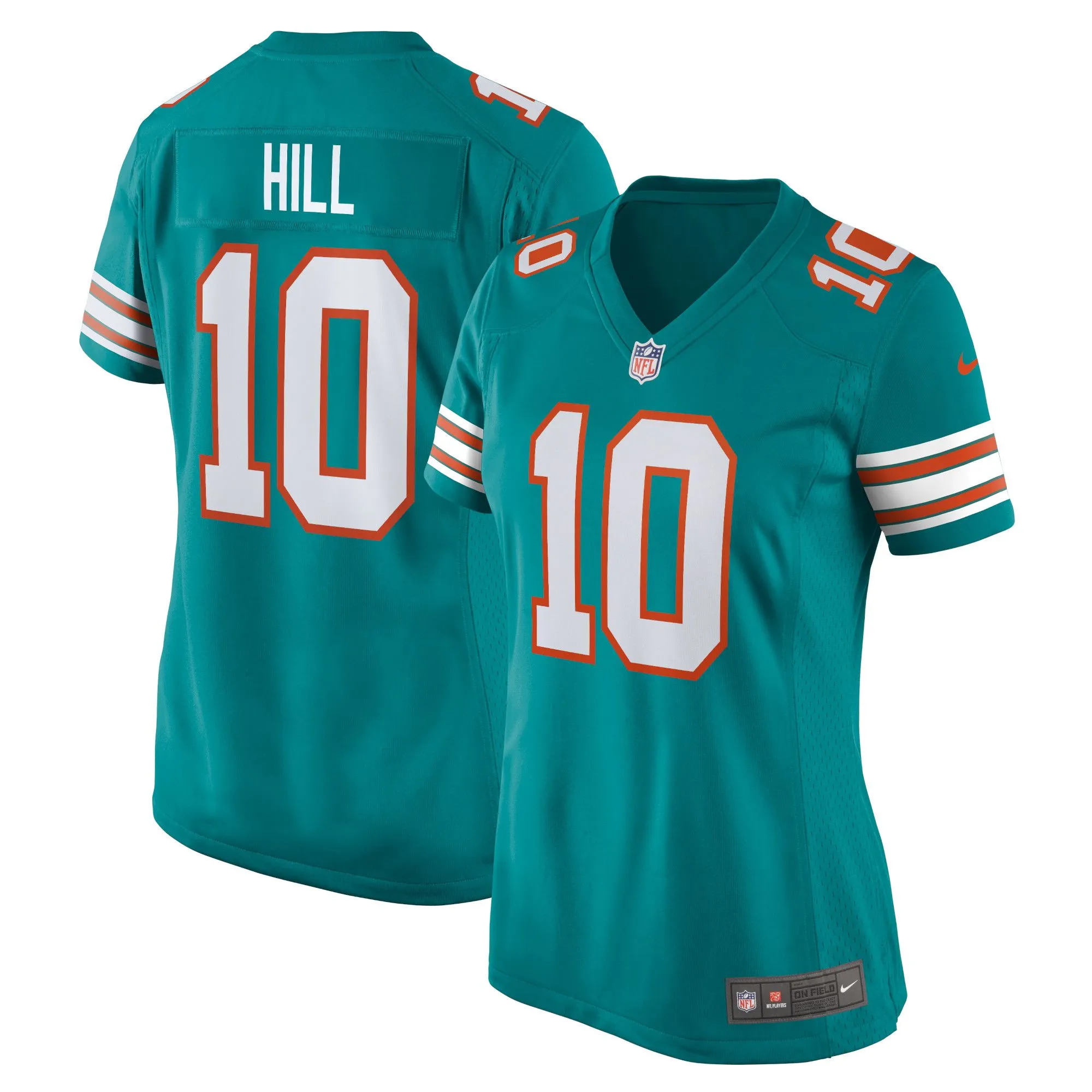 Tyreek Hill Miami Dolphins  Women's Alternate Game Jersey - Aqua