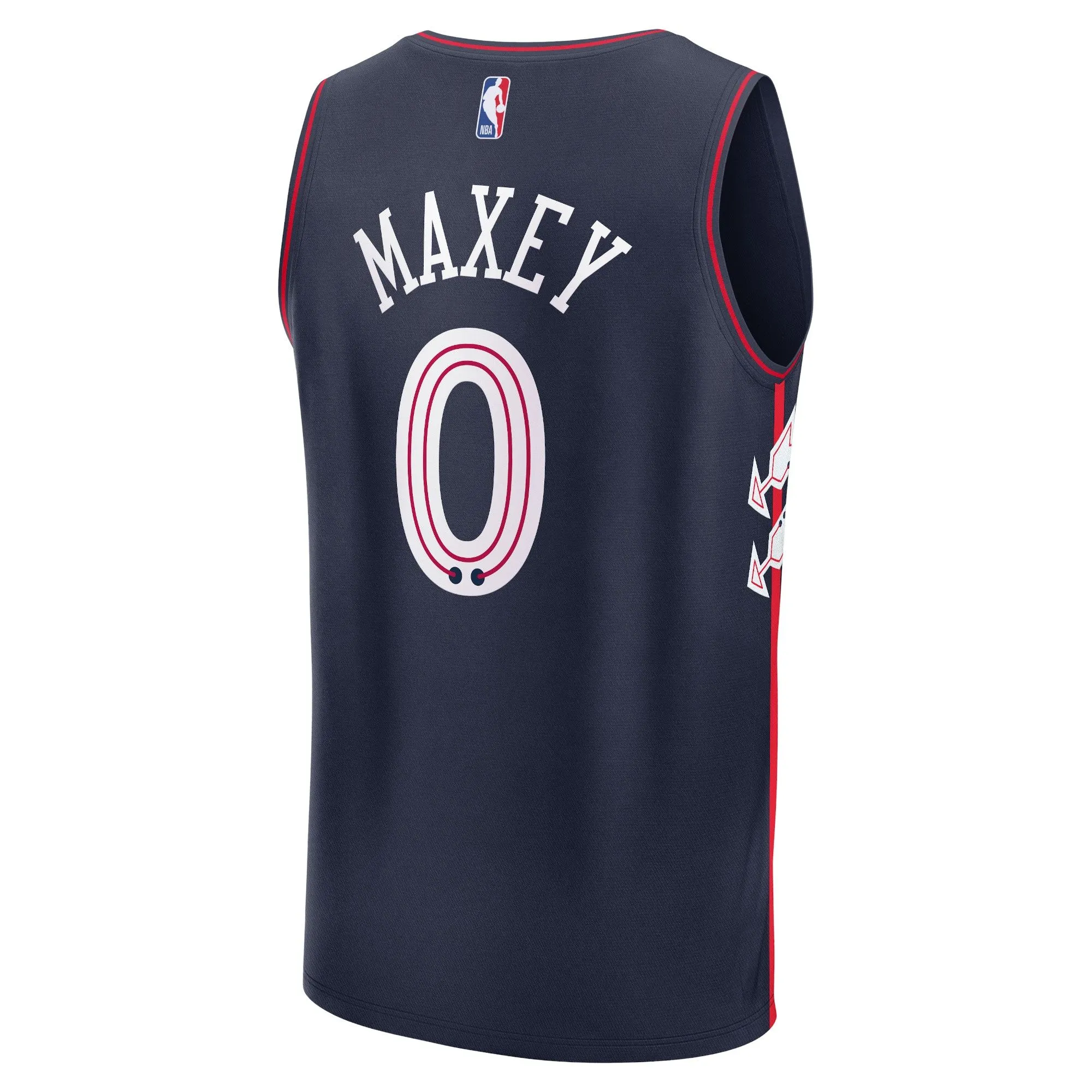 Tyrese Maxey Philadelphia 76ers Fanatics Branded Fast Break Jersey - Navy - City Edition