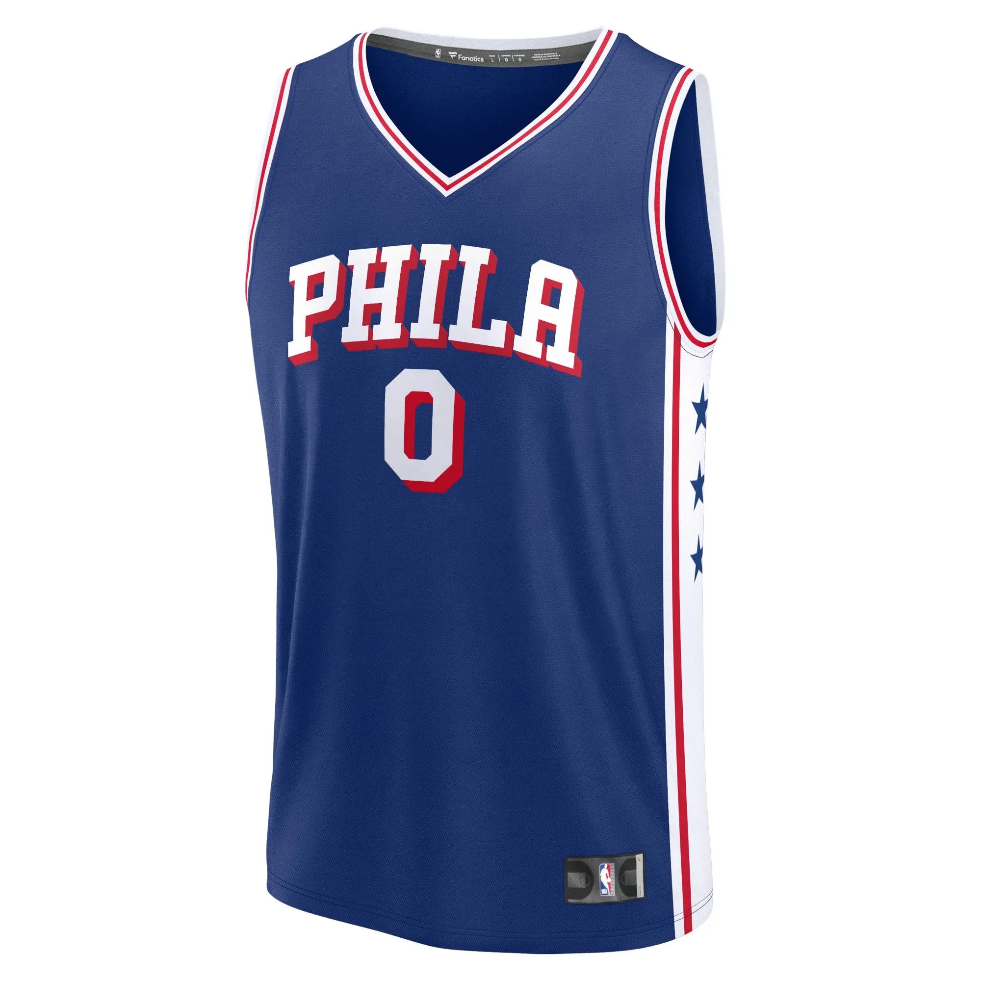 Tyrese Maxey Philadelphia 76ers Fanatics Branded Fast Break Replica Jersey - Icon Edition - Royal