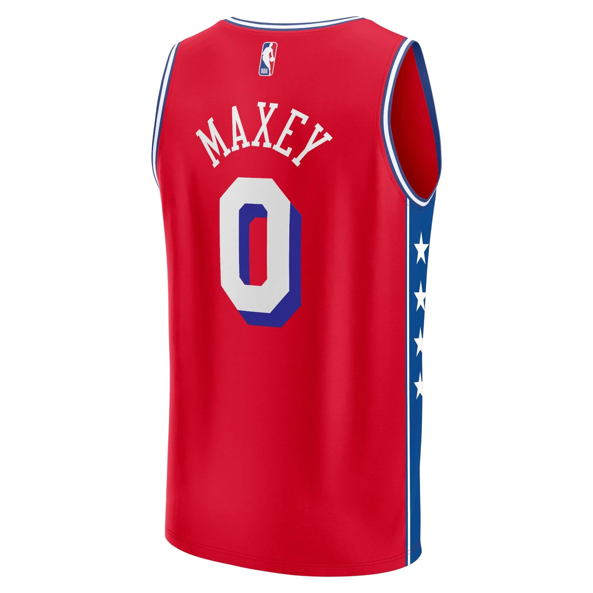 Tyrese Maxey Philadelphia 76ers Fanatics Branded Fast Break Replica Player Jersey - Statement Edition - Red