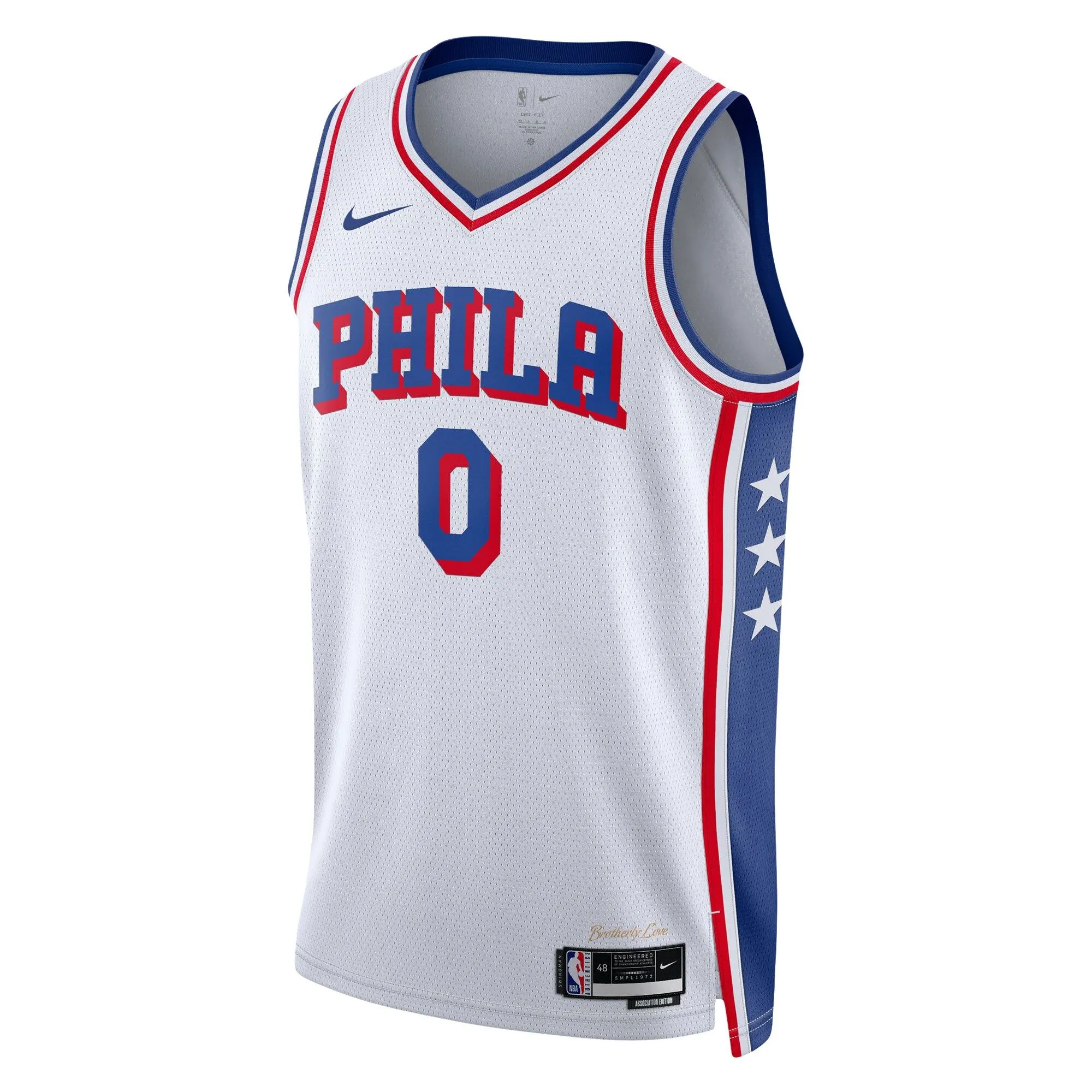 Tyrese Maxey Philadelphia 76ers  Unisex Swingman Jersey - Association Edition - White