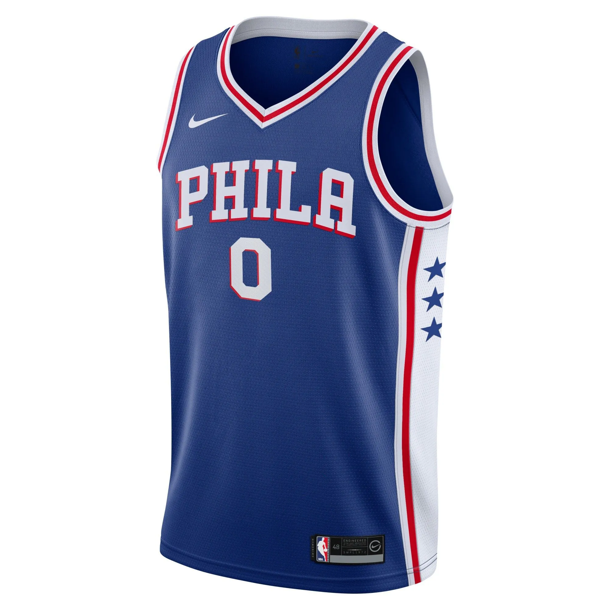 Tyrese Maxey Philadelphia 76ers  Youth 2019/20 Swingman Jersey - Icon Edition - Royal