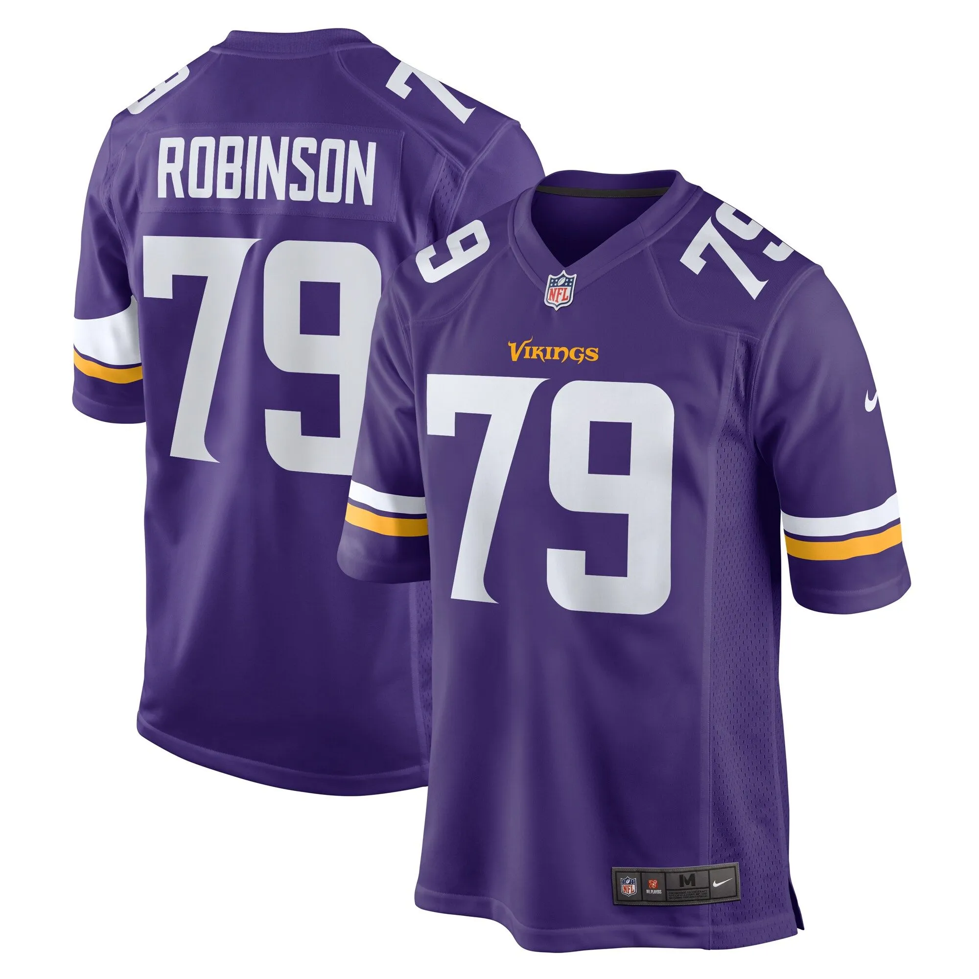 Tyrese Robinson Minnesota Vikings  Team Game Jersey -  Purple