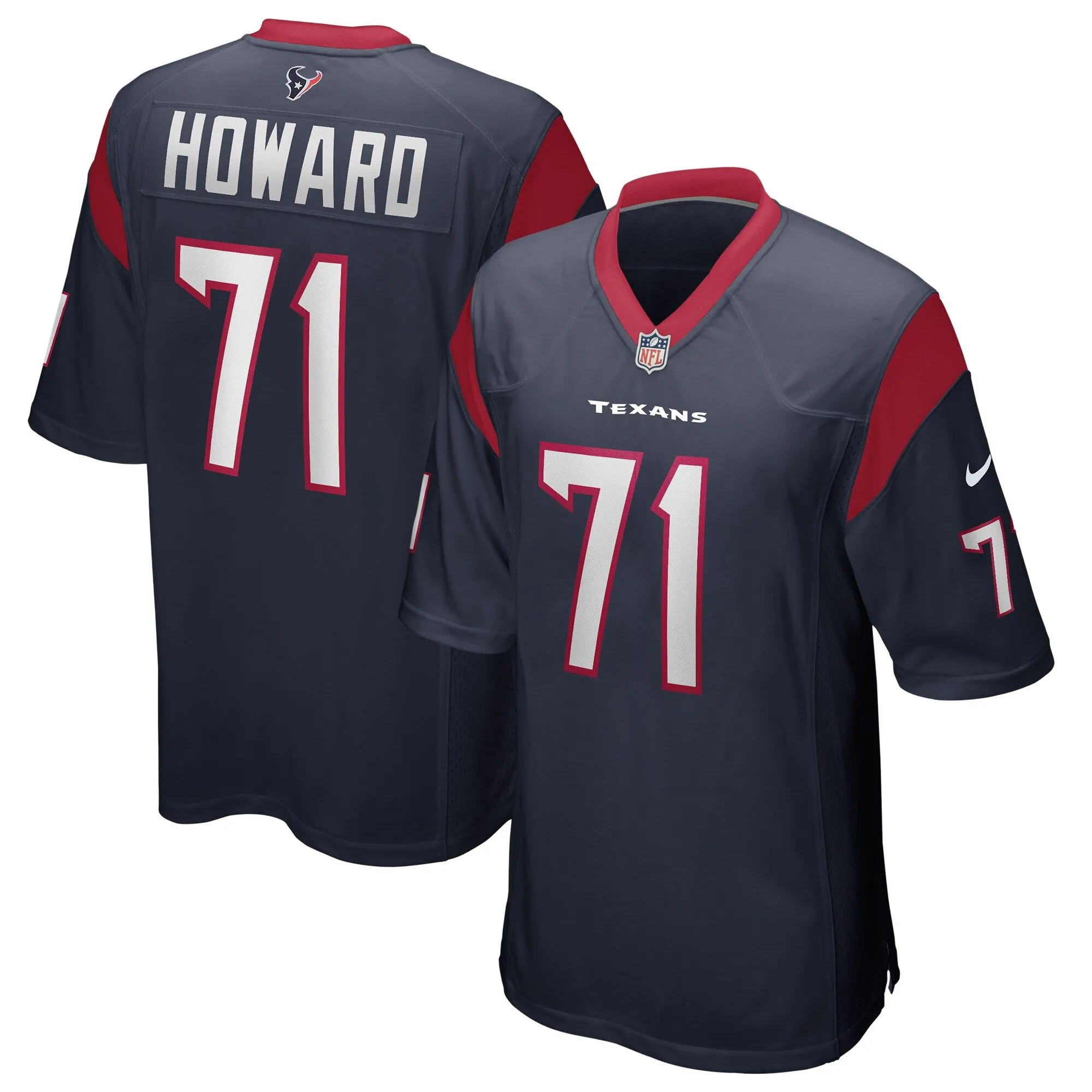 Tytus Howard Houston Texans  Game Jersey - Navy