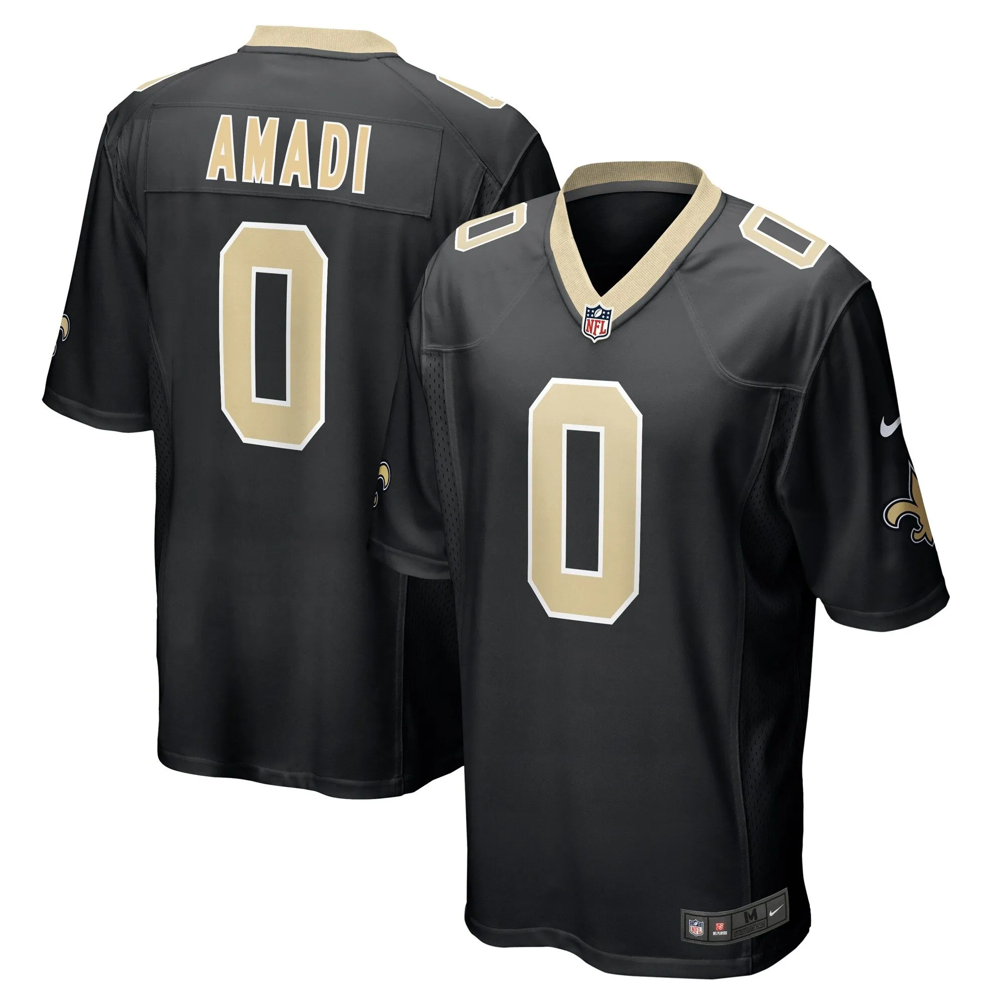 Ugo Amadi New Orleans Saints  Team Game Jersey -  Black