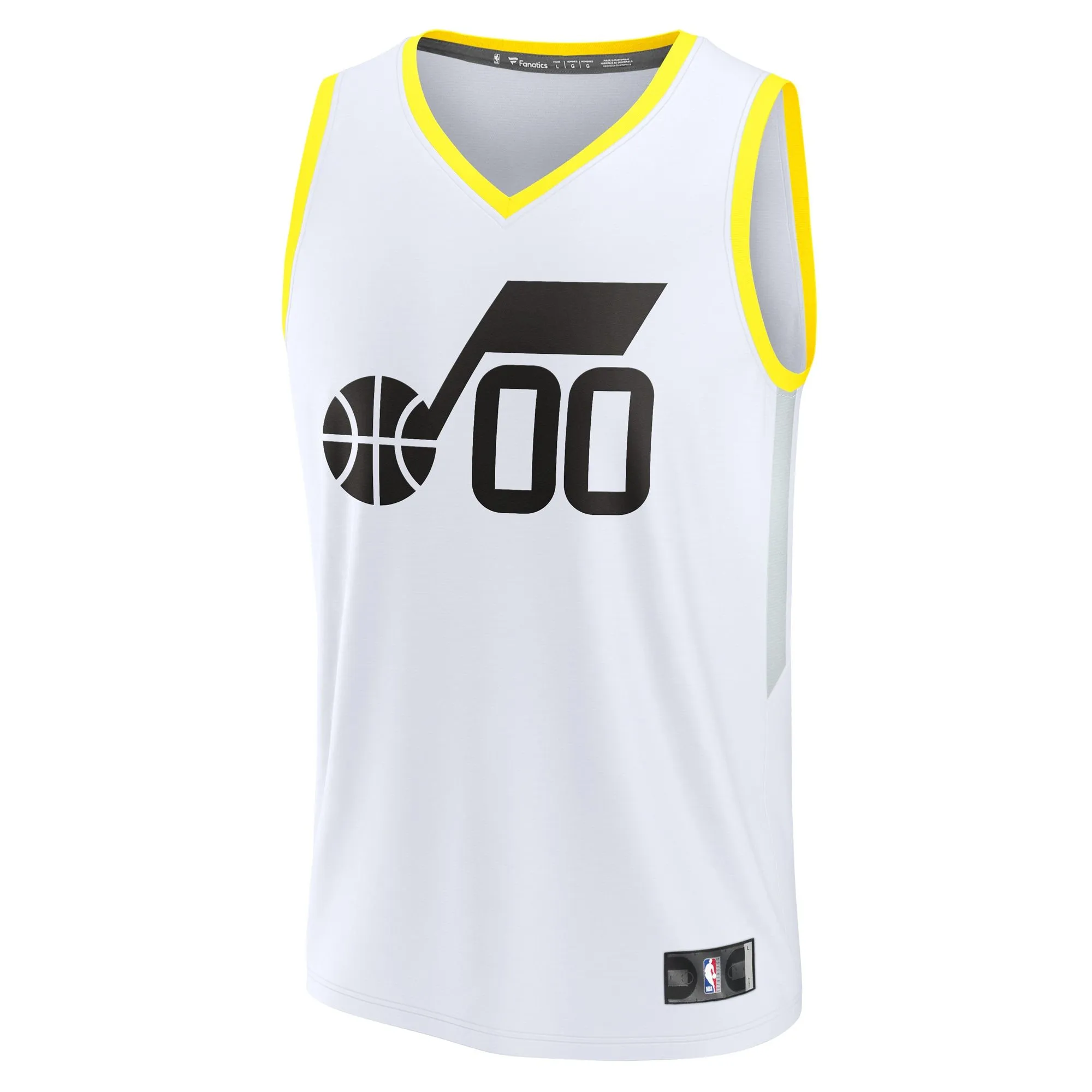 Utah Jazz Fanatics Branded Fast Break Custom Replica Jersey - Association Edition - White