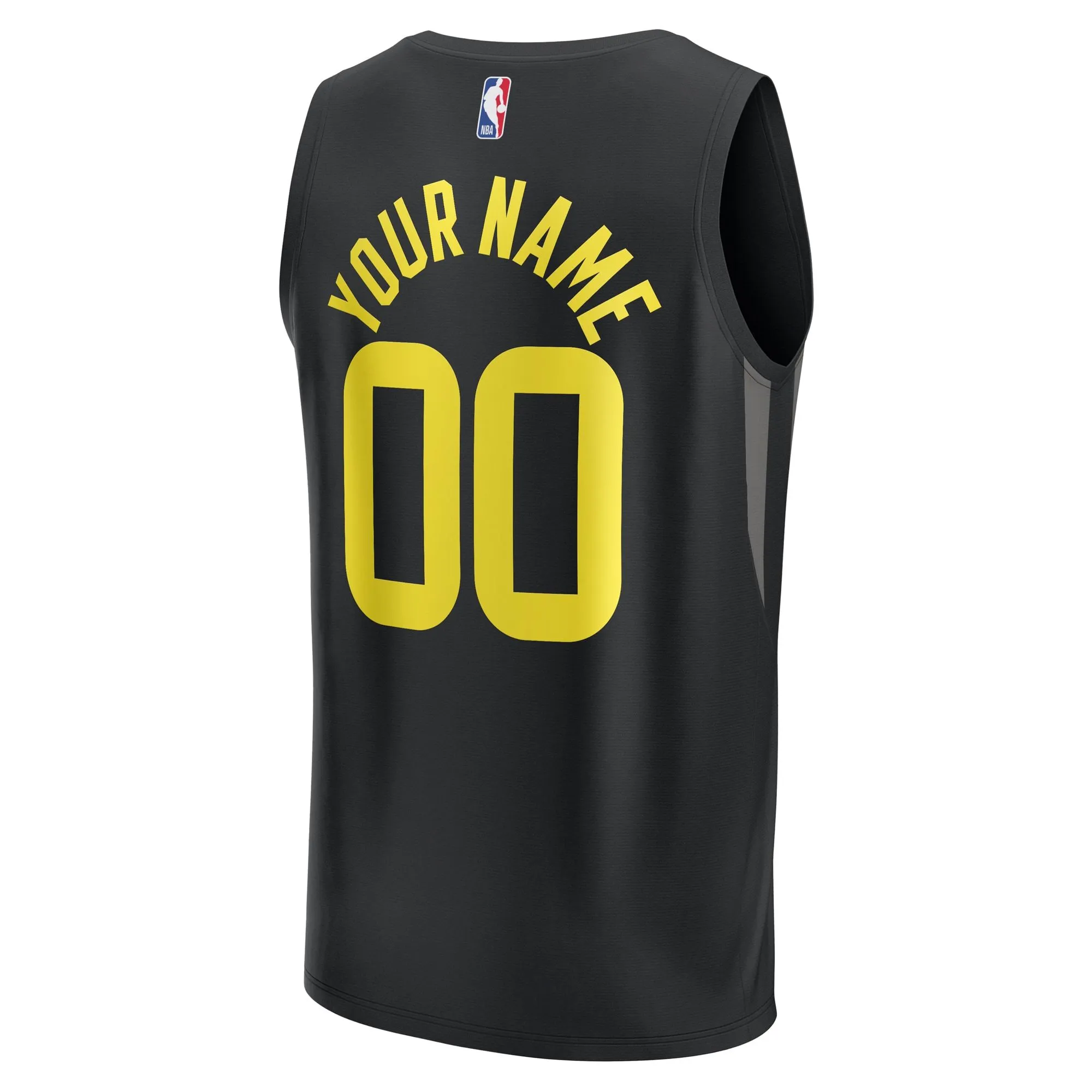 Utah Jazz Fanatics Branded  Fast Break Custom Replica Jersey - Black - Statement Edition