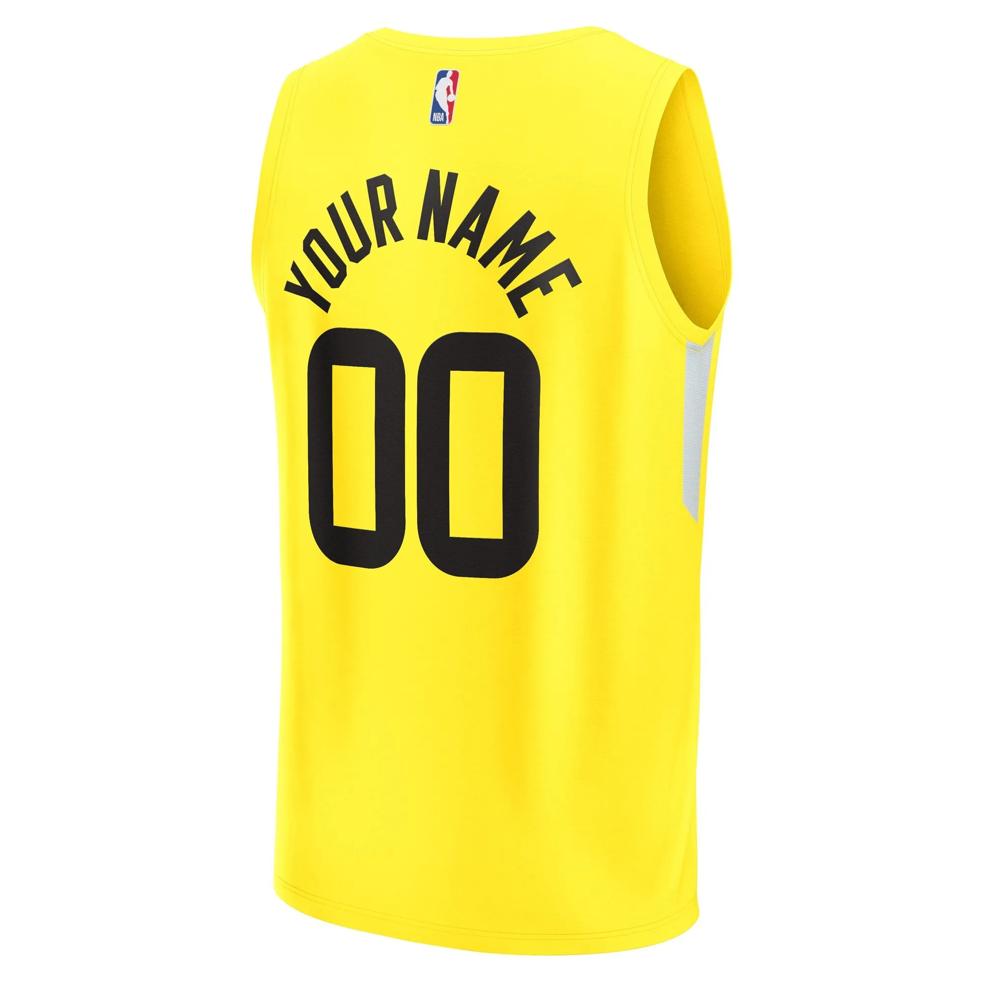 Utah Jazz Fanatics Branded Youth Fast Break Replica Custom Jersey - Icon Edition - Yellow