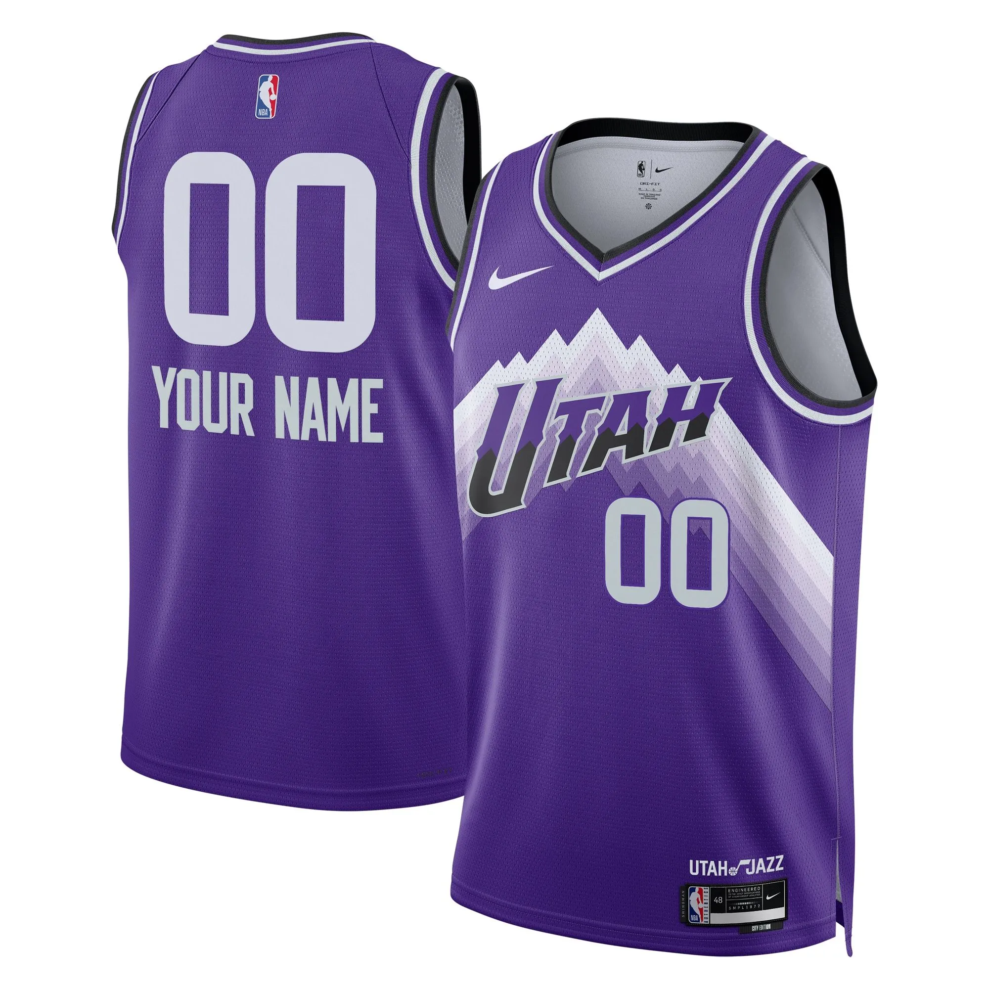 Utah Jazz  Unisex 2023/24 Custom Swingman Jersey - Purple - City Edition