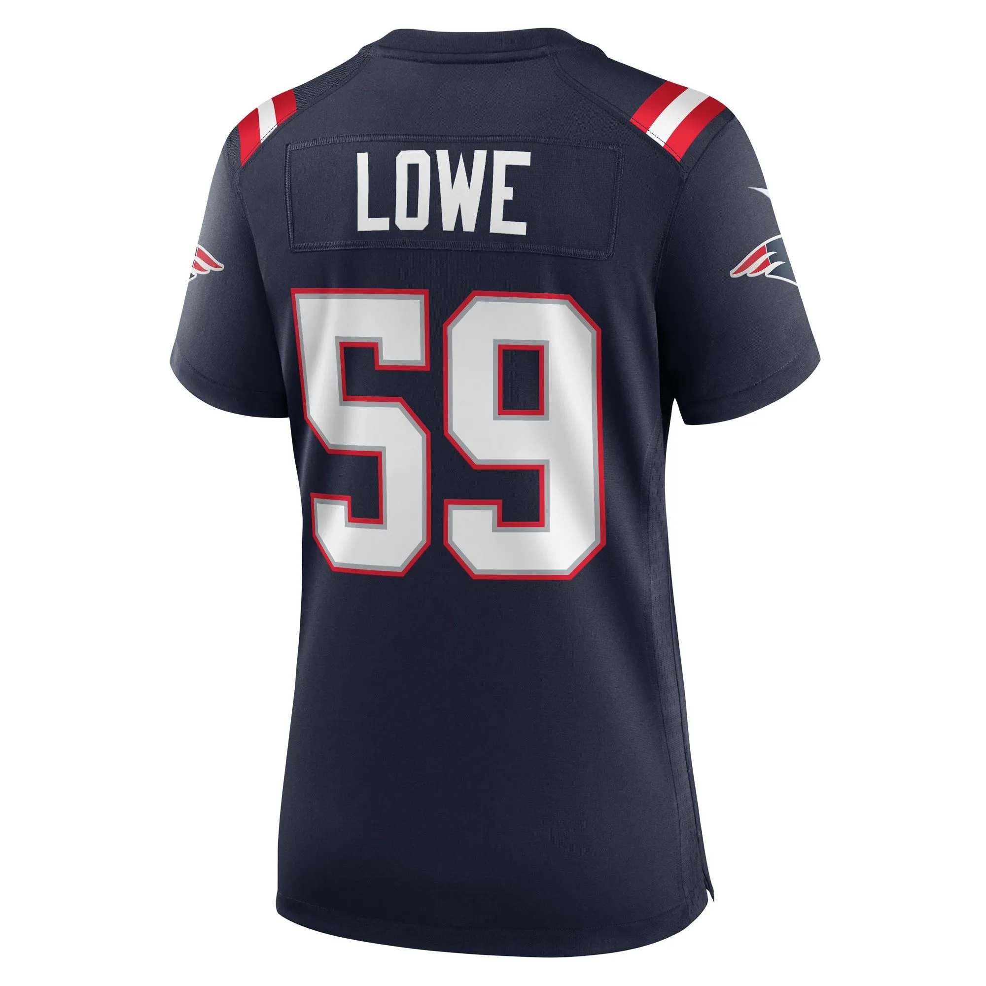 Vederian Lowe New England Patriots  Women's Team Game Jersey -  Navy