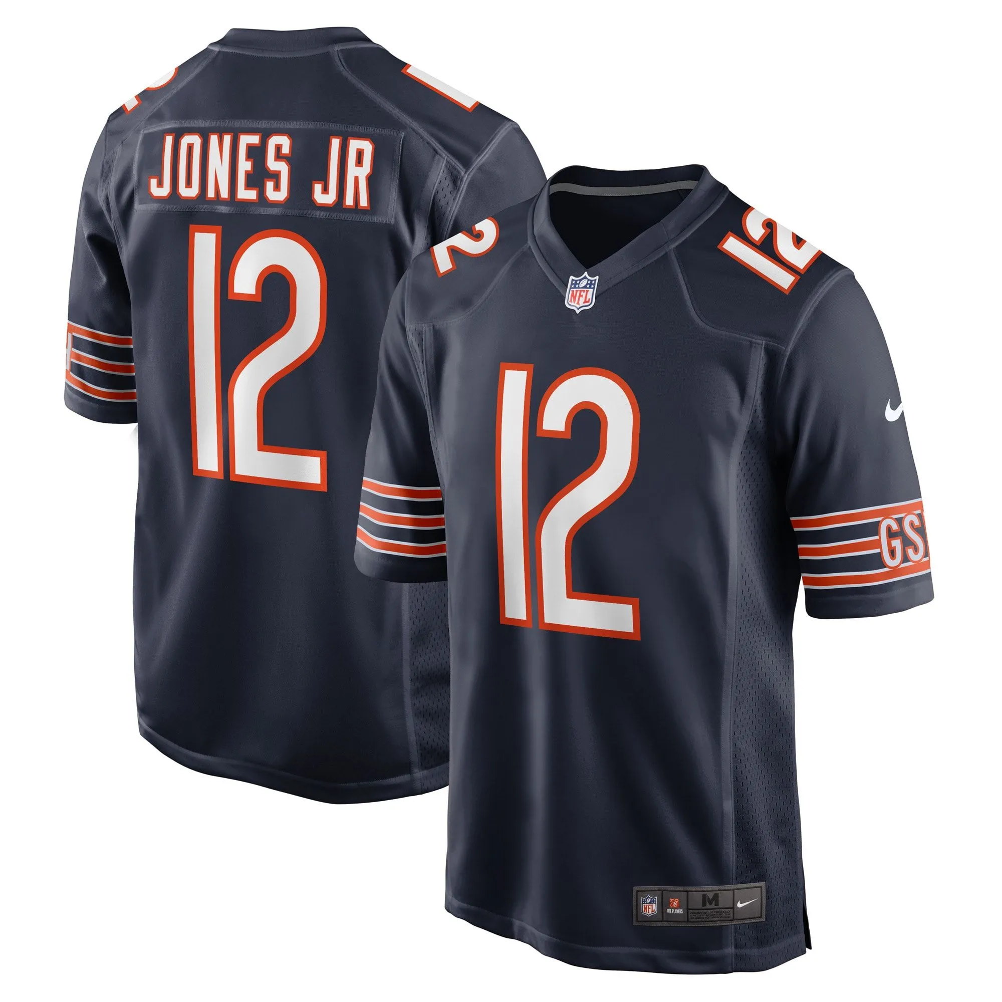 Velus Jones Jr. Chicago Bears  Game Player Jersey - Navy