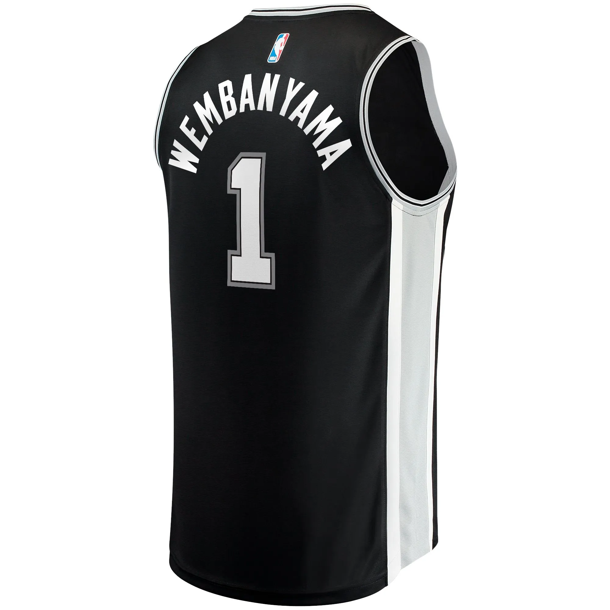 Victor Wembanyama San Antonio Spurs Fanatics Branded Big & Tall Fast Break Replica Jersey Black - Icon Edition