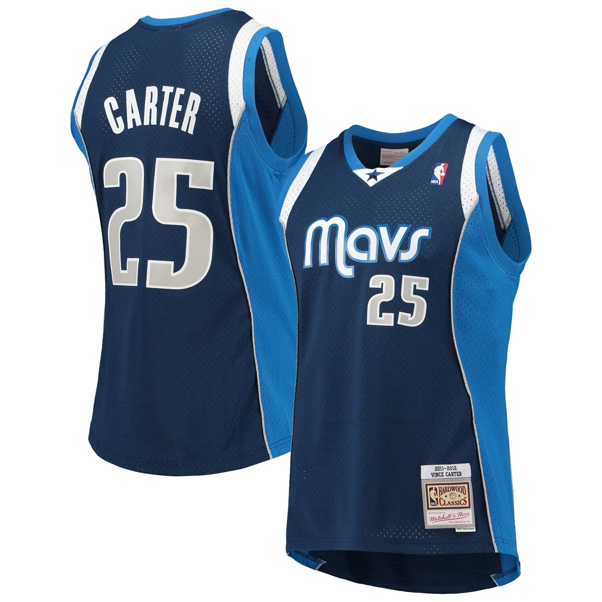 Vince Carter Dallas Mavericks Mitchell & Ness 2011/12 Hardwood Classics Swingman Jersey - Navy